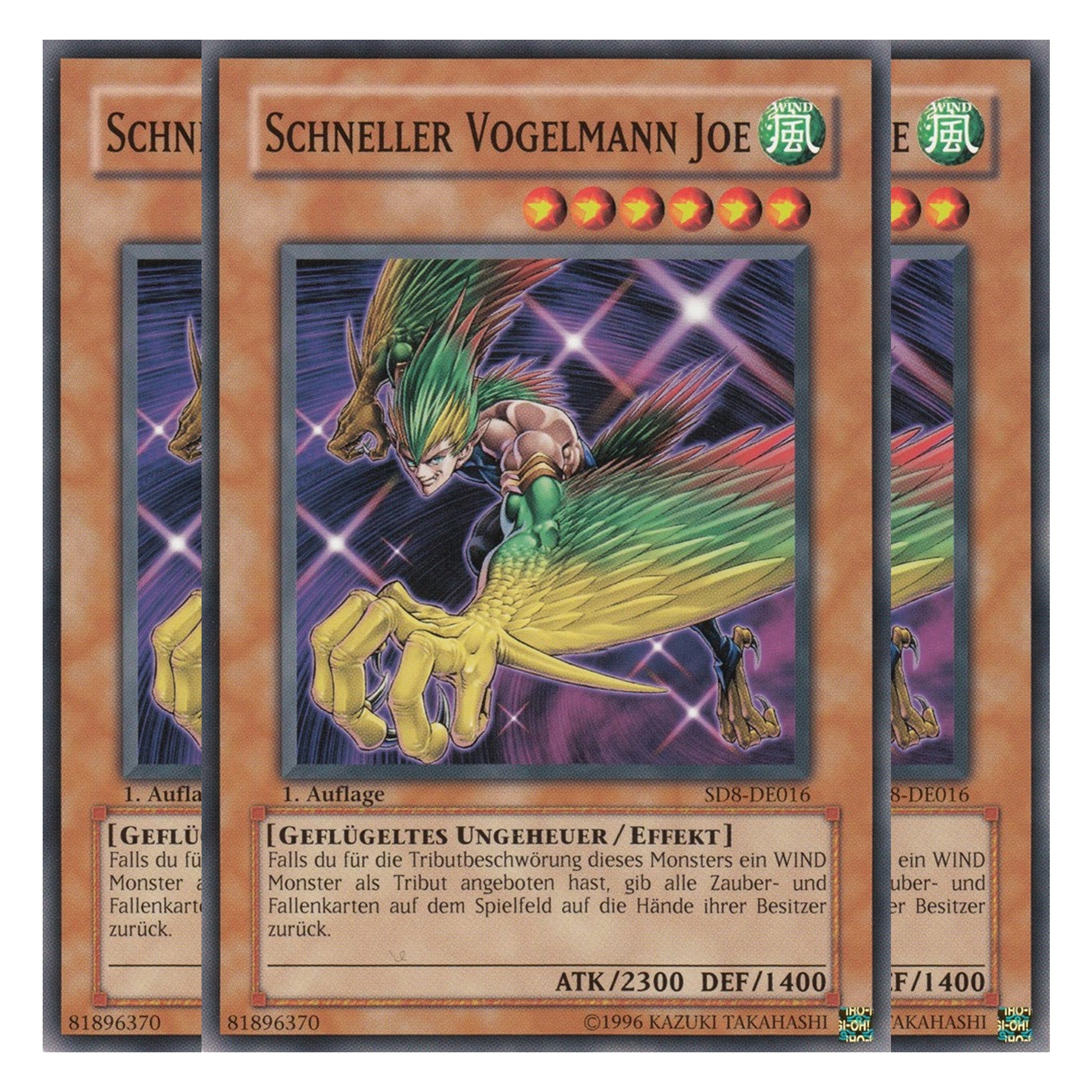 Schneller Vogelmann Joe - SD8-DE016 - Common - Deutsch - 1. Auflage - Structure Deck: Lord of the Storm - Playset (3 Kopien)