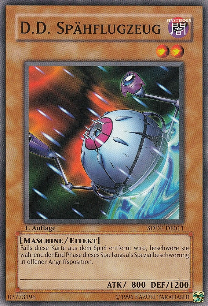 D.D. Spähflugzeug - SDDE-DE011 - Common - Deutsch - 1. Auflage - Structure Deck: The Dark Emperor - Yugioh