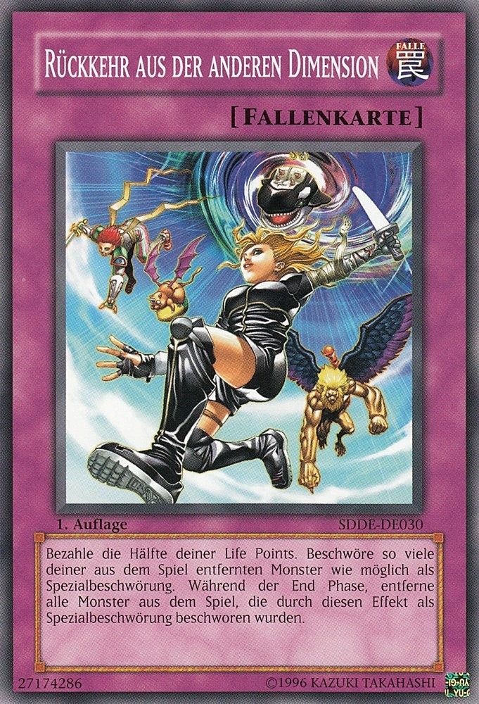Rückkehr aus der anderen Dimension - SDDE-DE030 - Common - Deutsch - 1. Auflage - Structure Deck: The Dark Emperor - Yugioh