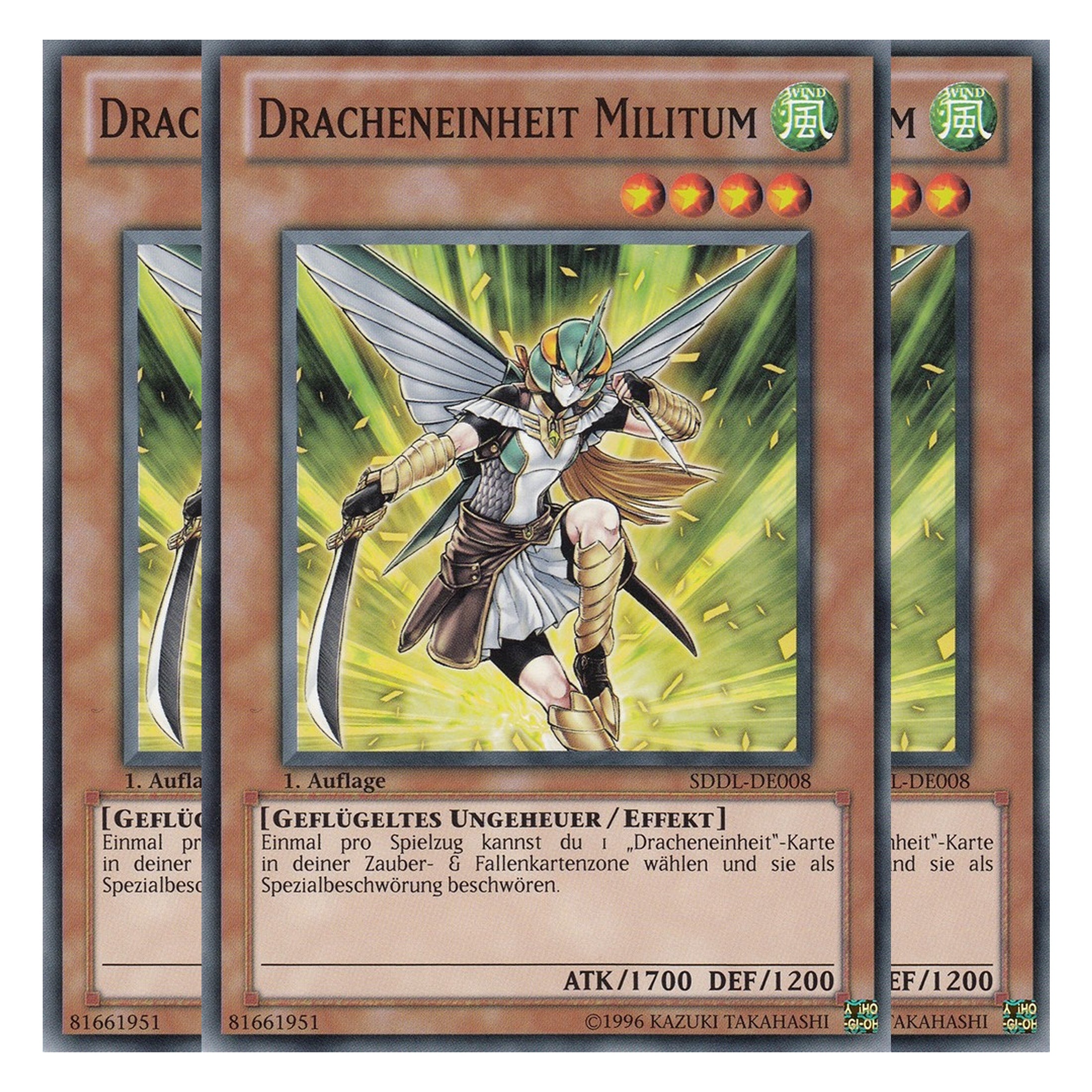 Dracheneinheit Militum - SDDL-DE008 - Common - Deutsch - 1. Auflage - Structure Deck: Dragunity Legion - Playset (3 Kopien)