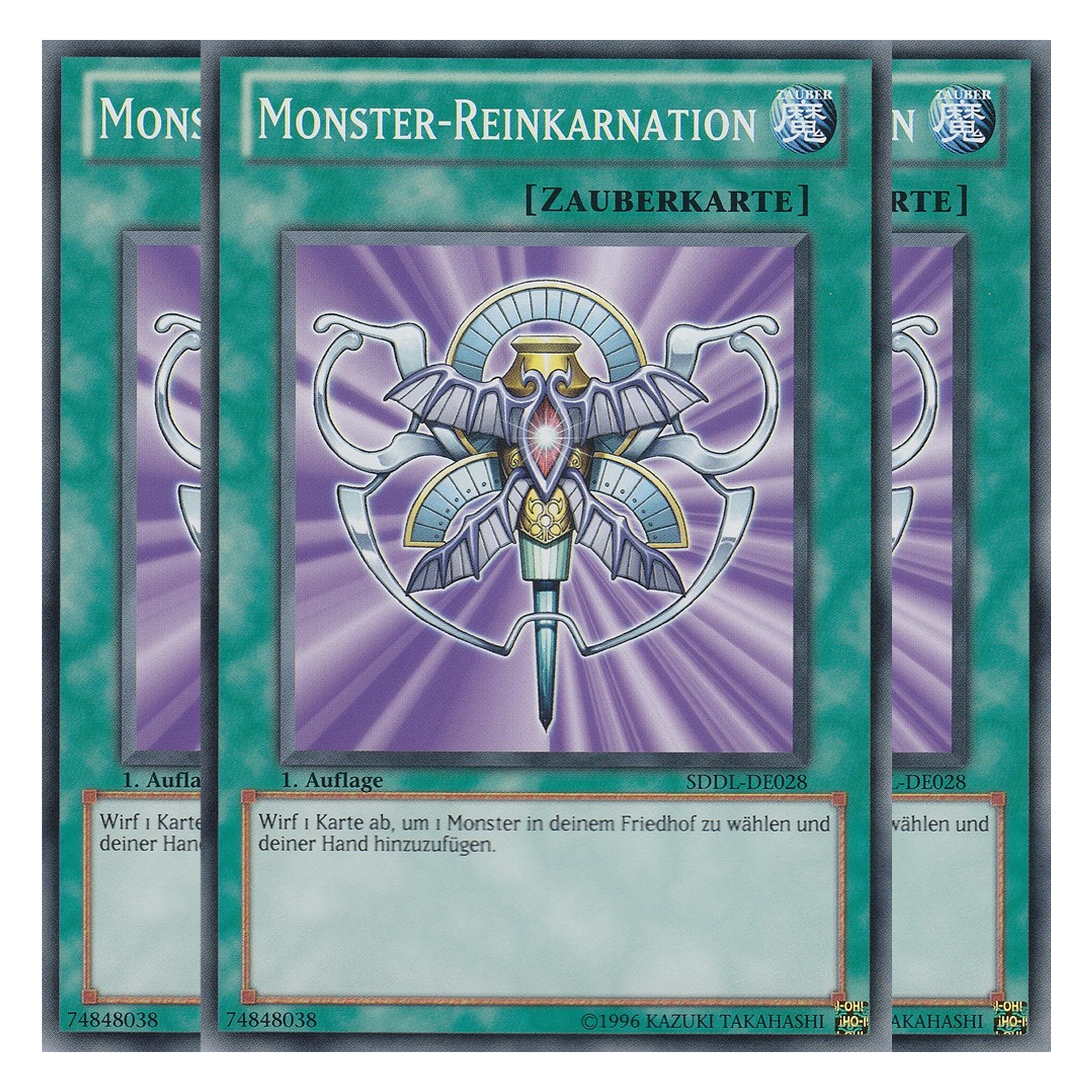 Monster-Reinkarnation - SDDL-DE028 - Common - Deutsch - 1. Auflage - Structure Deck: Dragunity Legion - Playset (3 Kopien)