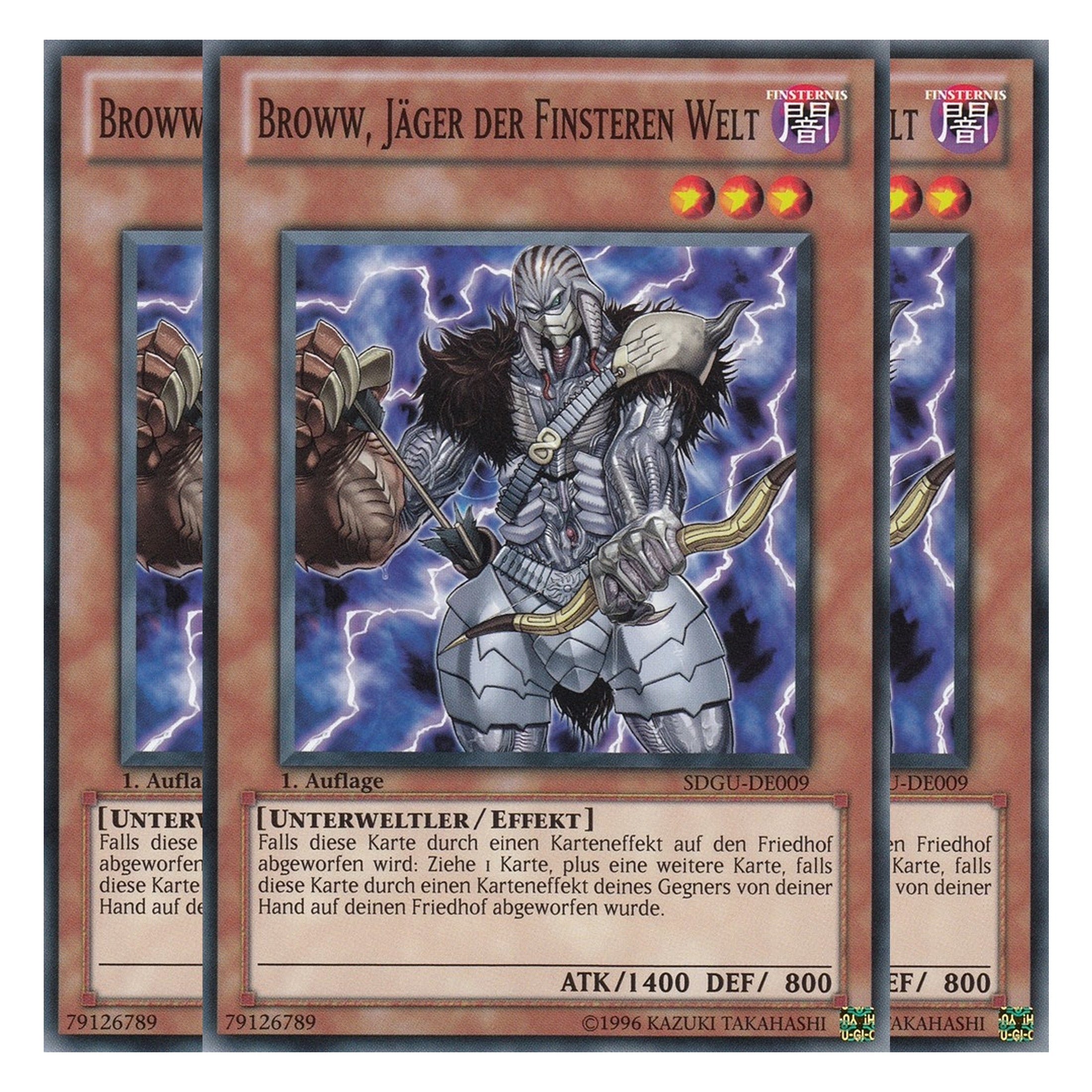 Broww, Jäger der Finsteren Welt - SDGU-DE009 - Common - Deutsch - 1. Auflage - Structure Deck: Gates of the Underworld - Playset (3 Kopien)