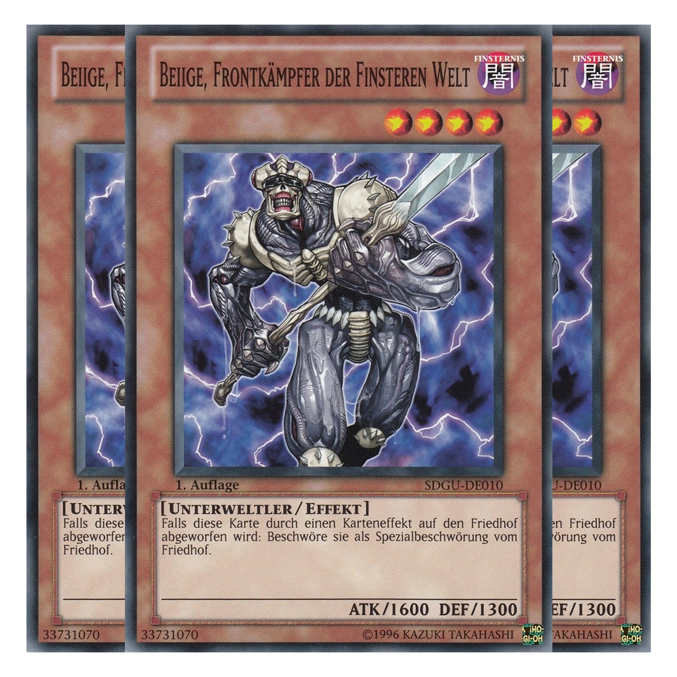 Beiige, Frontkämpfer der Finsteren Welt - SDGU-DE010 - Common - Deutsch - 1. Auflage - Structure Deck: Gates of the Underworld - Playset (3 Kopien)