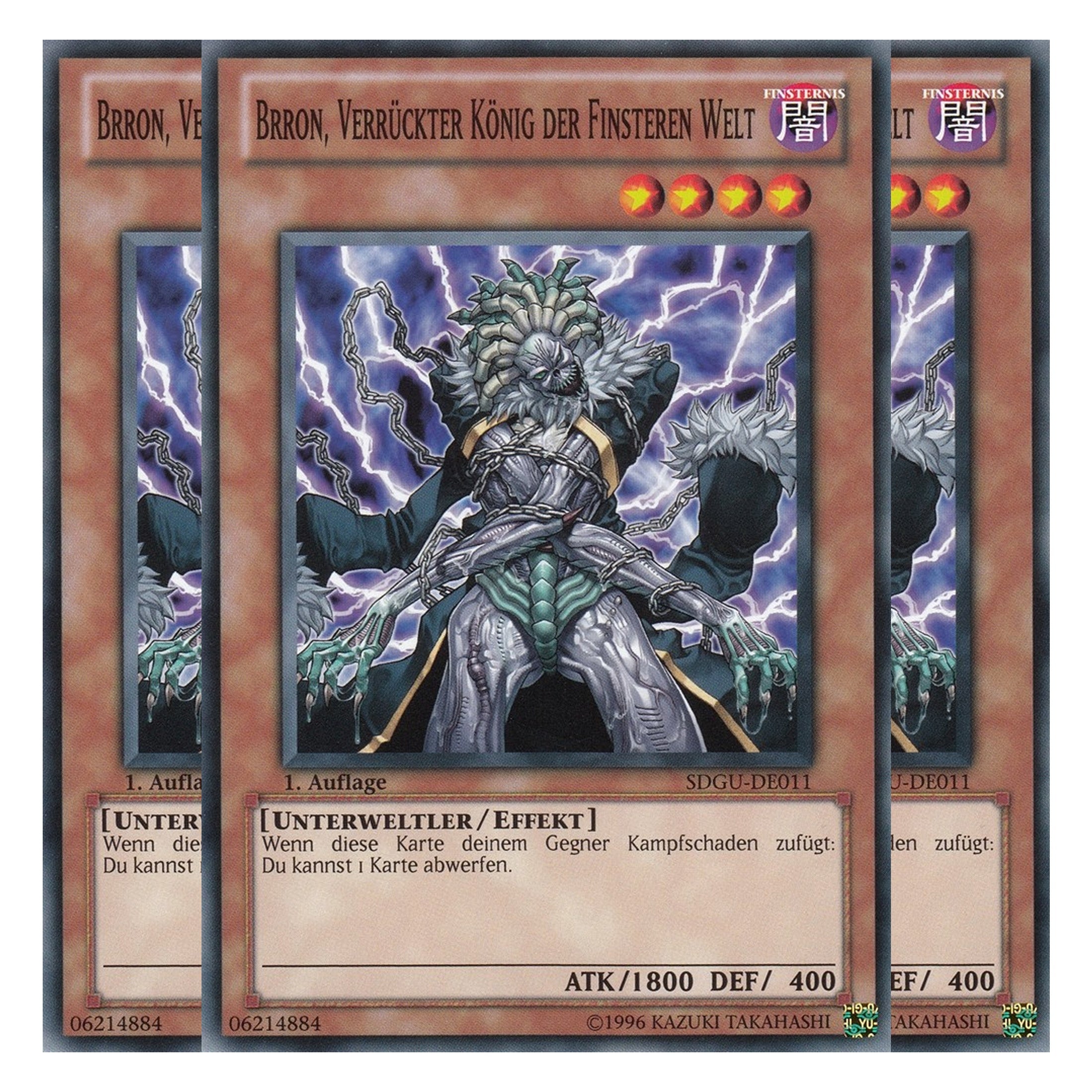 Brron, Verrückter König der Finsteren Welt - SDGU-DE011 - Common - Deutsch - 1. Auflage - Structure Deck: Gates of the Underworld - Playset (3 Kopien)