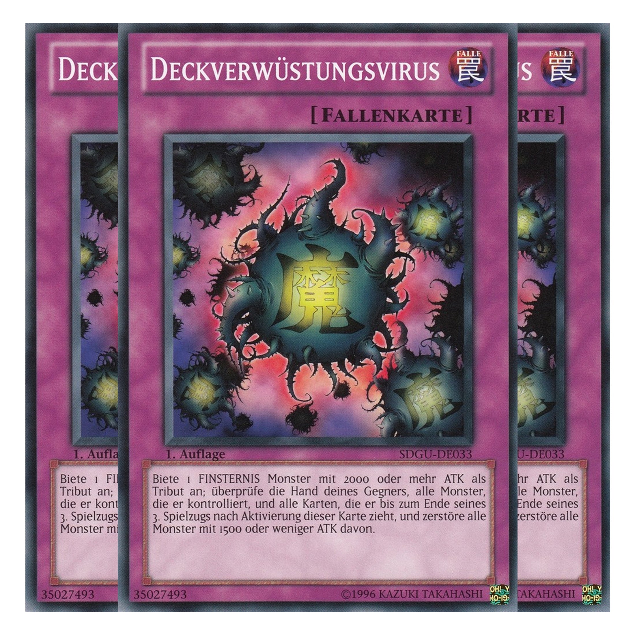 Deckverwüstungsvirus - SDGU-DE033 - Common - Deutsch - 1. Auflage - Structure Deck: Gates of the Underworld - Playset (3 Kopien)