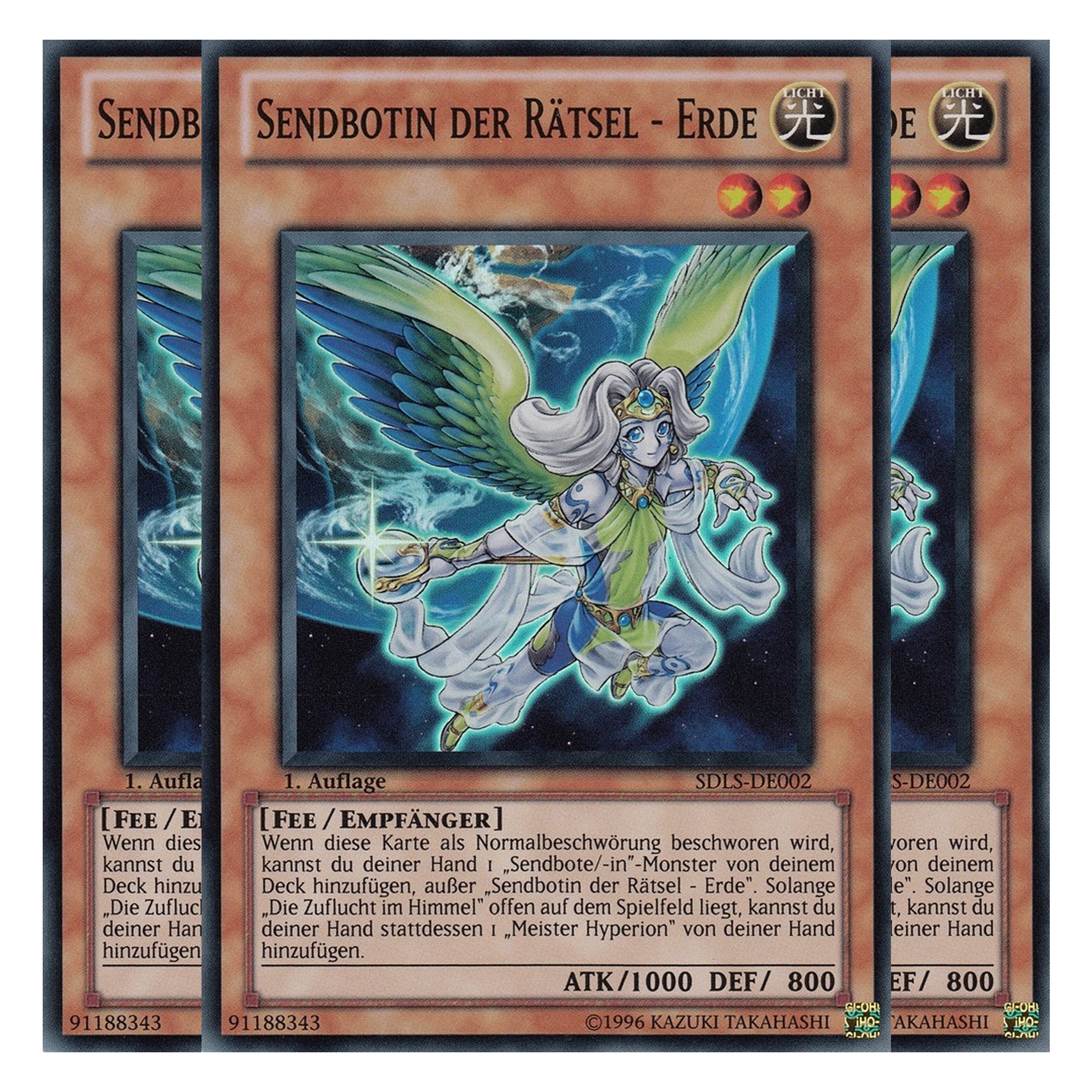 Sendbotin der Rätsel - Erde - SDLS-DE002 - Super Rare - Deutsch - 1. Auflage - Structure Deck: Lost Sanctuary - Playset (3 Kopien)