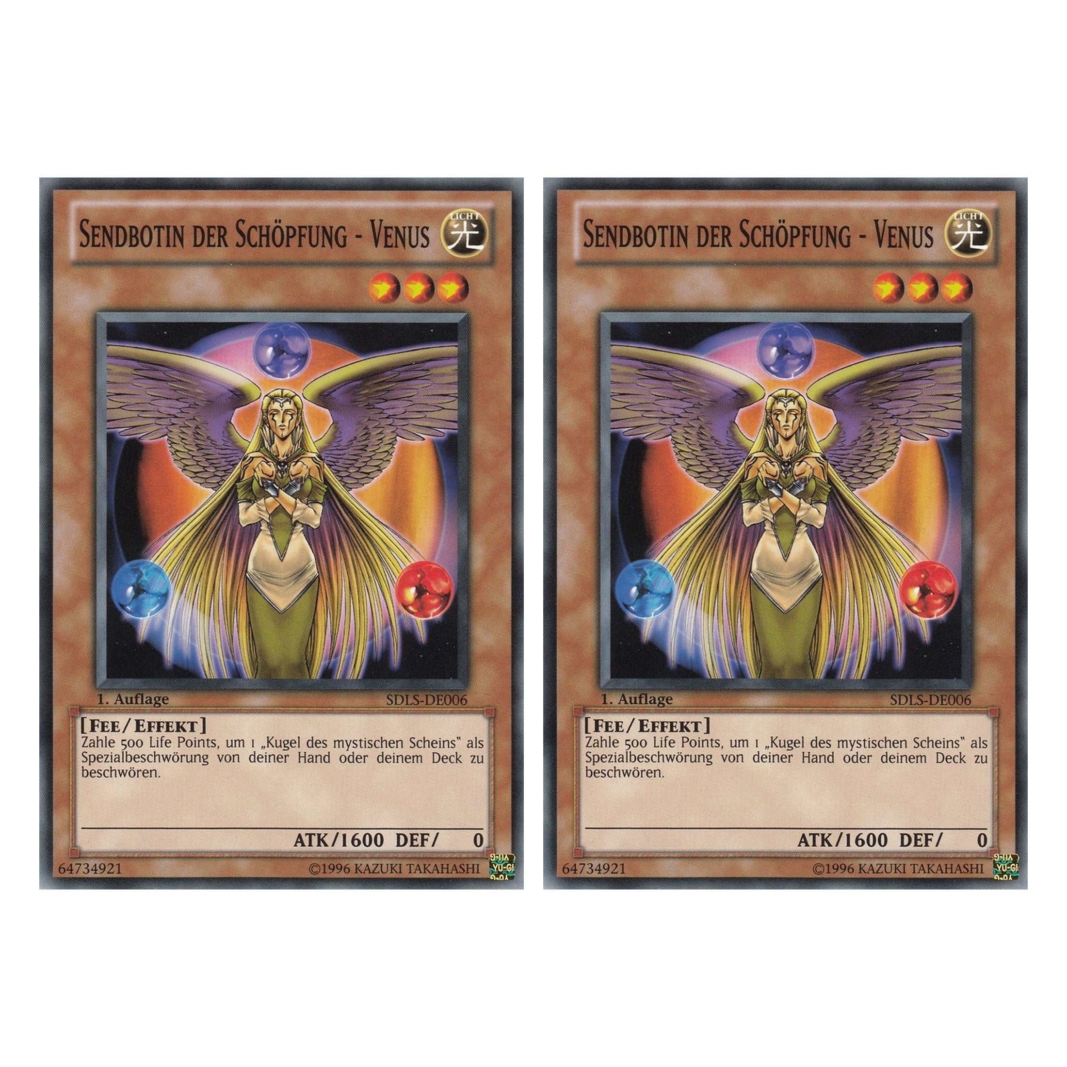 Sendbotin der Schöpfung - Venus - SDLS-DE006 - Common - Deutsch - 1. Auflage - Structure Deck: Lost Sanctuary - Duo Set (2 Stück) - Yugioh