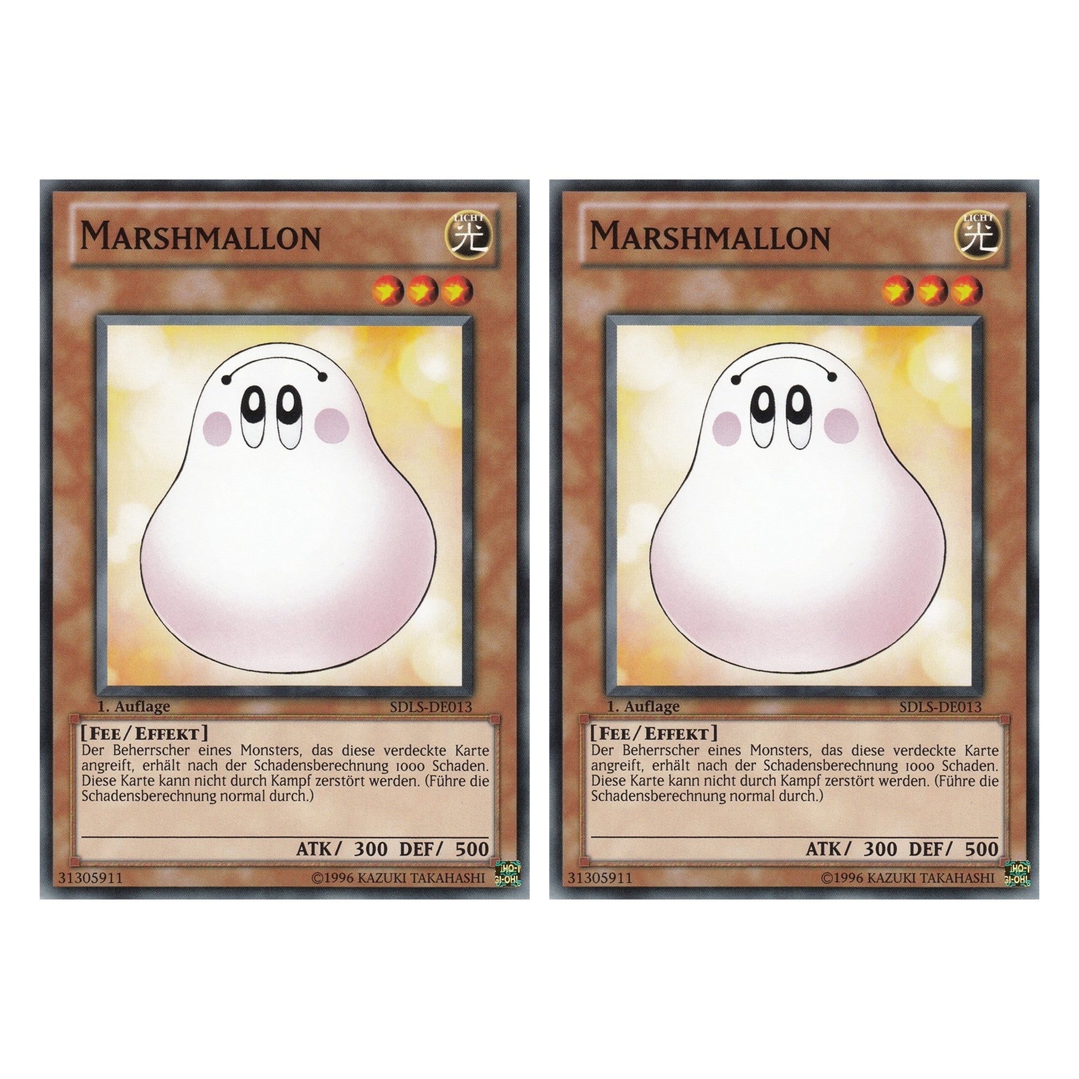 Marshmallon - SDLS-DE013 - Common - Deutsch - 1. Auflage - Structure Deck: Lost Sanctuary - Duo Set (2 Stück) - Yugioh