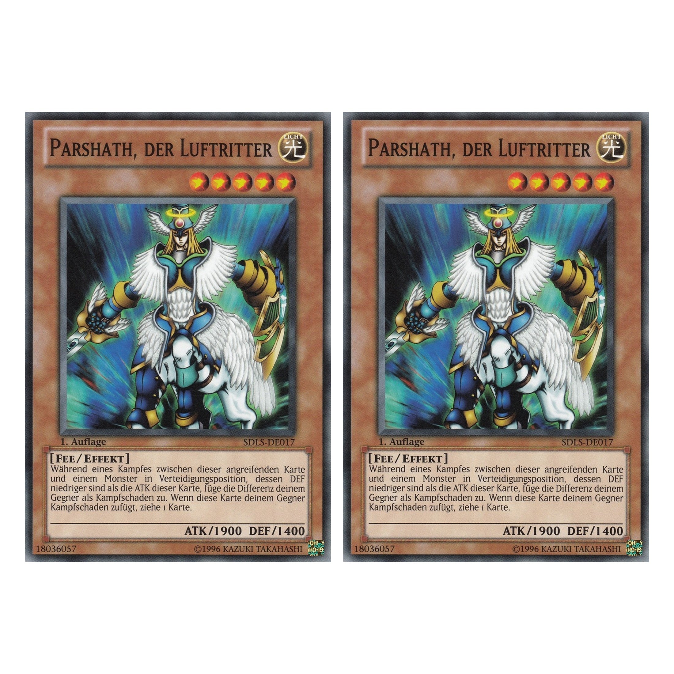 Parshath, der Luftritter - SDLS-DE017 - Common - Deutsch - 1. Auflage - Structure Deck: Lost Sanctuary - Duo Set (2 Stück) - Yugioh
