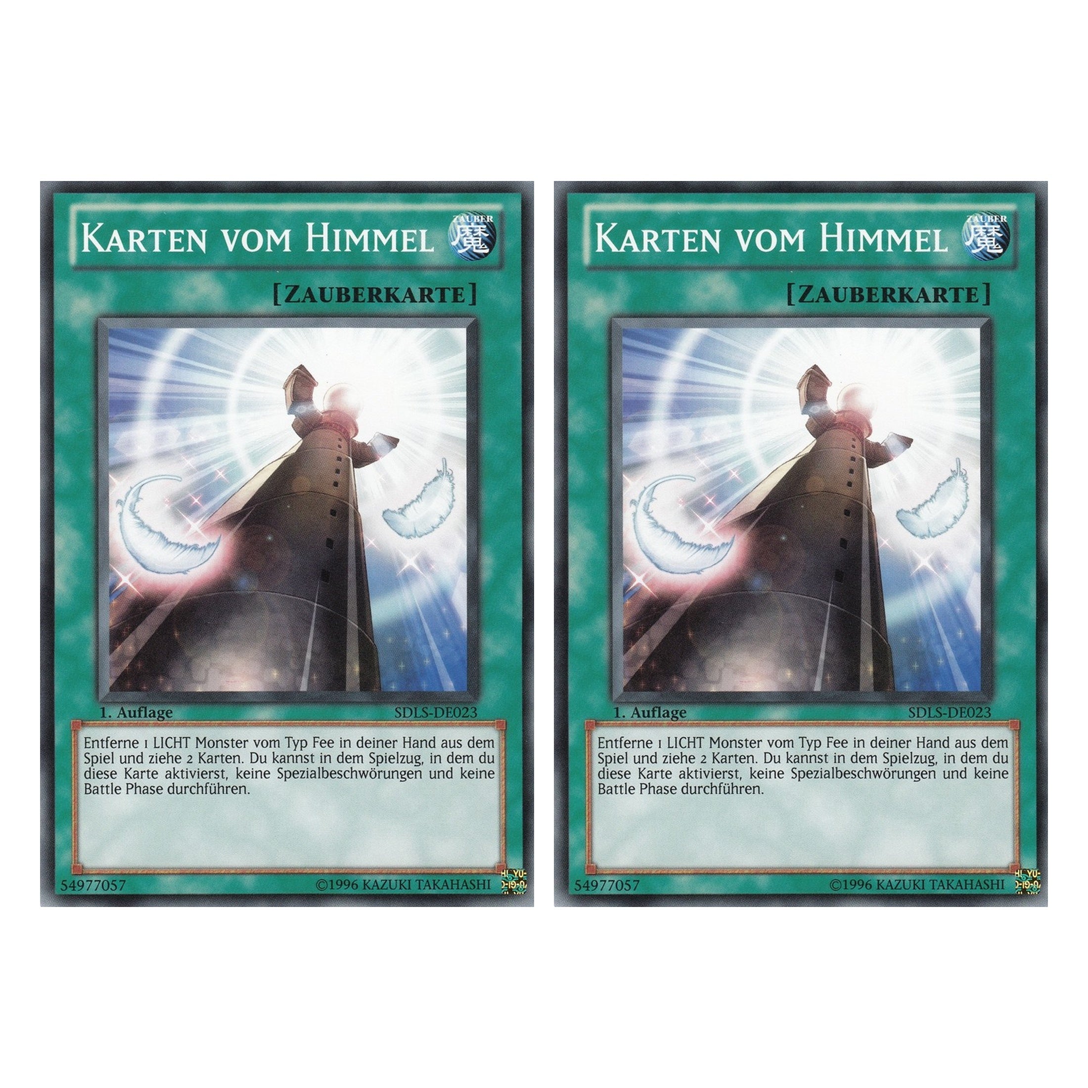 Karten vom Himmel - SDLS-DE023 - Common - Deutsch - 1. Auflage - Structure Deck: Lost Sanctuary - Duo Set (2 Stück) - Yugioh
