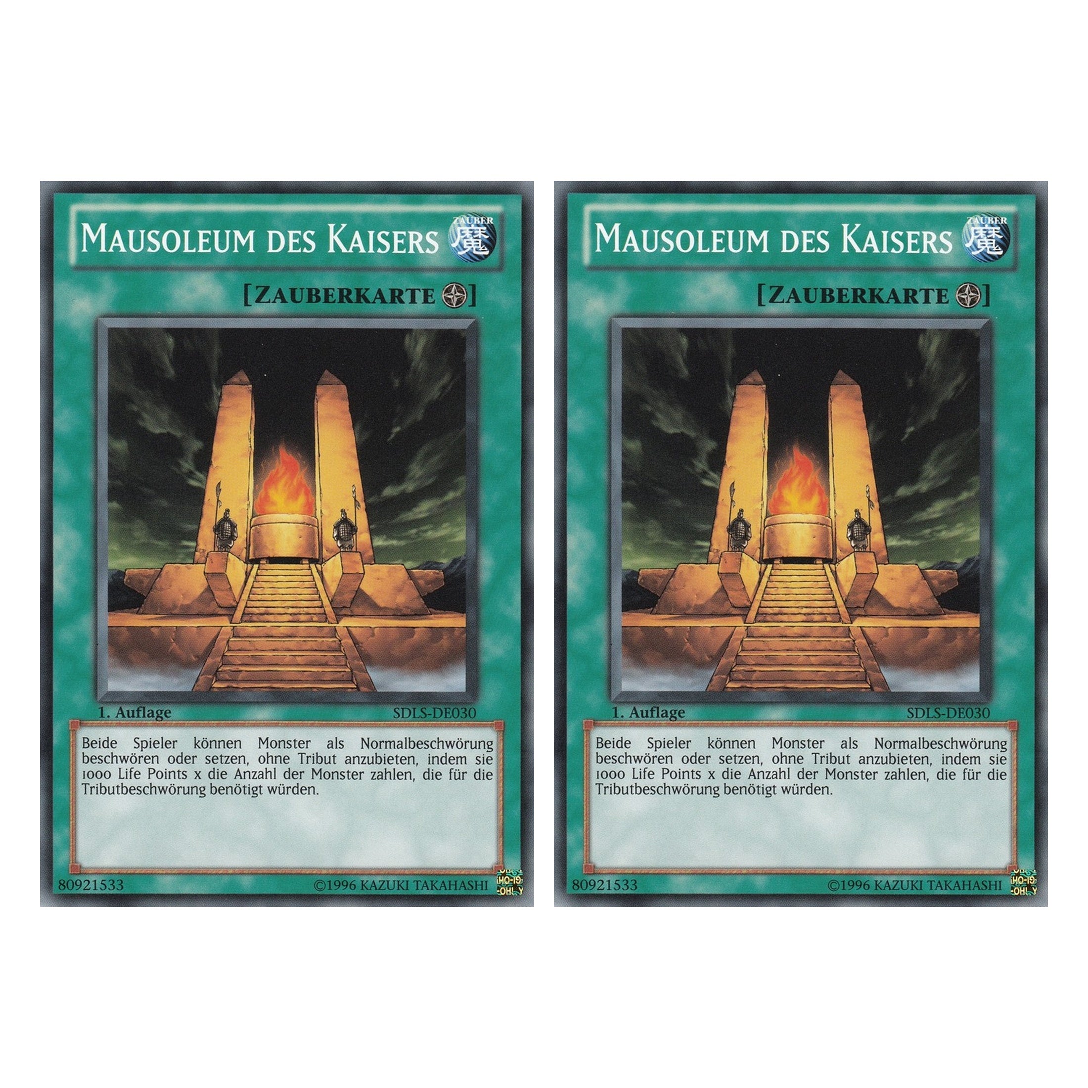 Mausoleum des Kaisers - SDLS-DE030 - Common - Deutsch - 1. Auflage - Structure Deck: Lost Sanctuary - Duo Set (2 Stück) - Yugioh