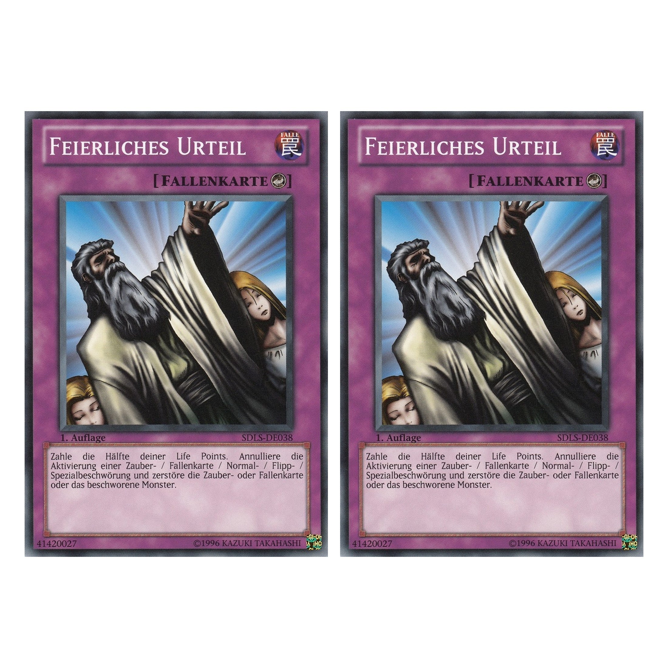 Feierliches Urteil - SDLS-DE038 - Common - Deutsch - 1. Auflage - Structure Deck: Lost Sanctuary - Duo Set (2 Stück) - Yugioh
