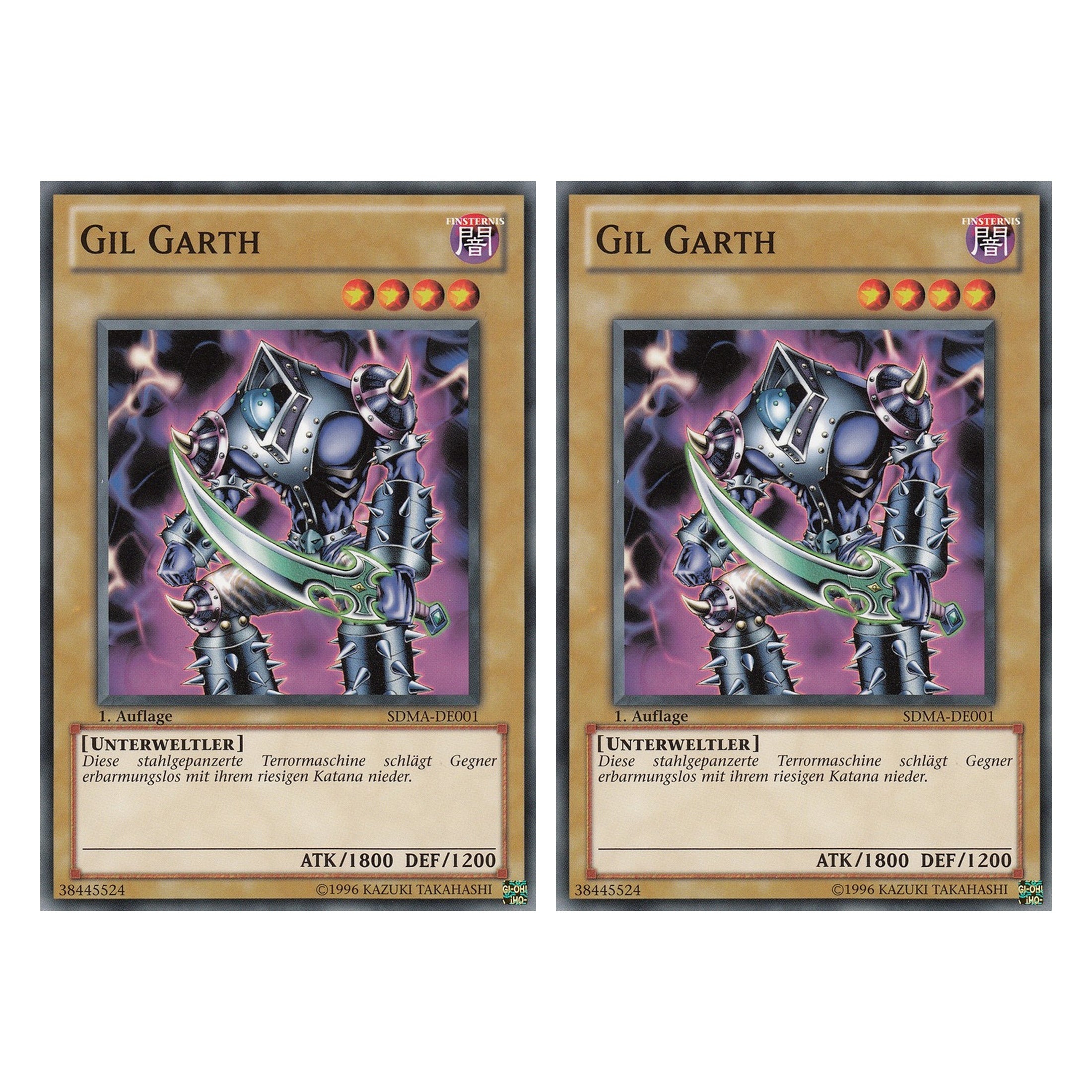Gil Garth - SDMA-DE001 - Common - Deutsch - 1. Auflage - Structure Deck: Marik - Duo Set (2 Stück) - Yugioh