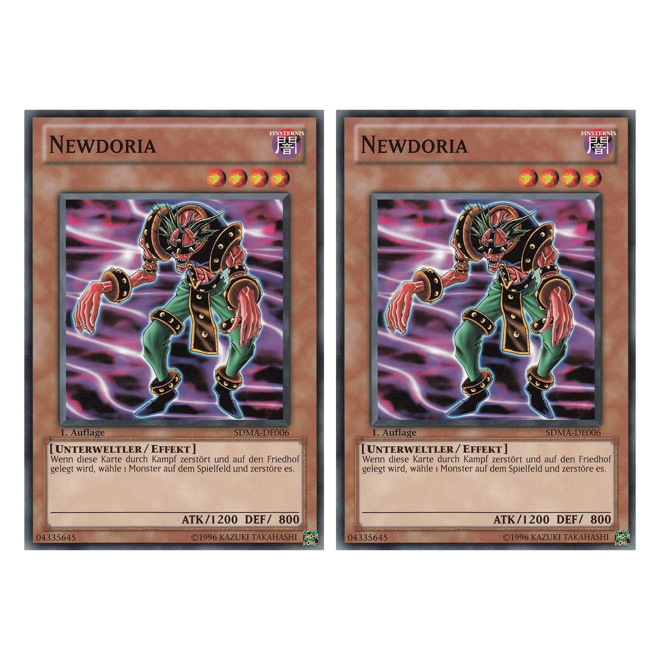 Newdoria - SDMA-DE006 - Common - Deutsch - 1. Auflage - Structure Deck: Marik - Duo Set (2 Stück) - Yugioh