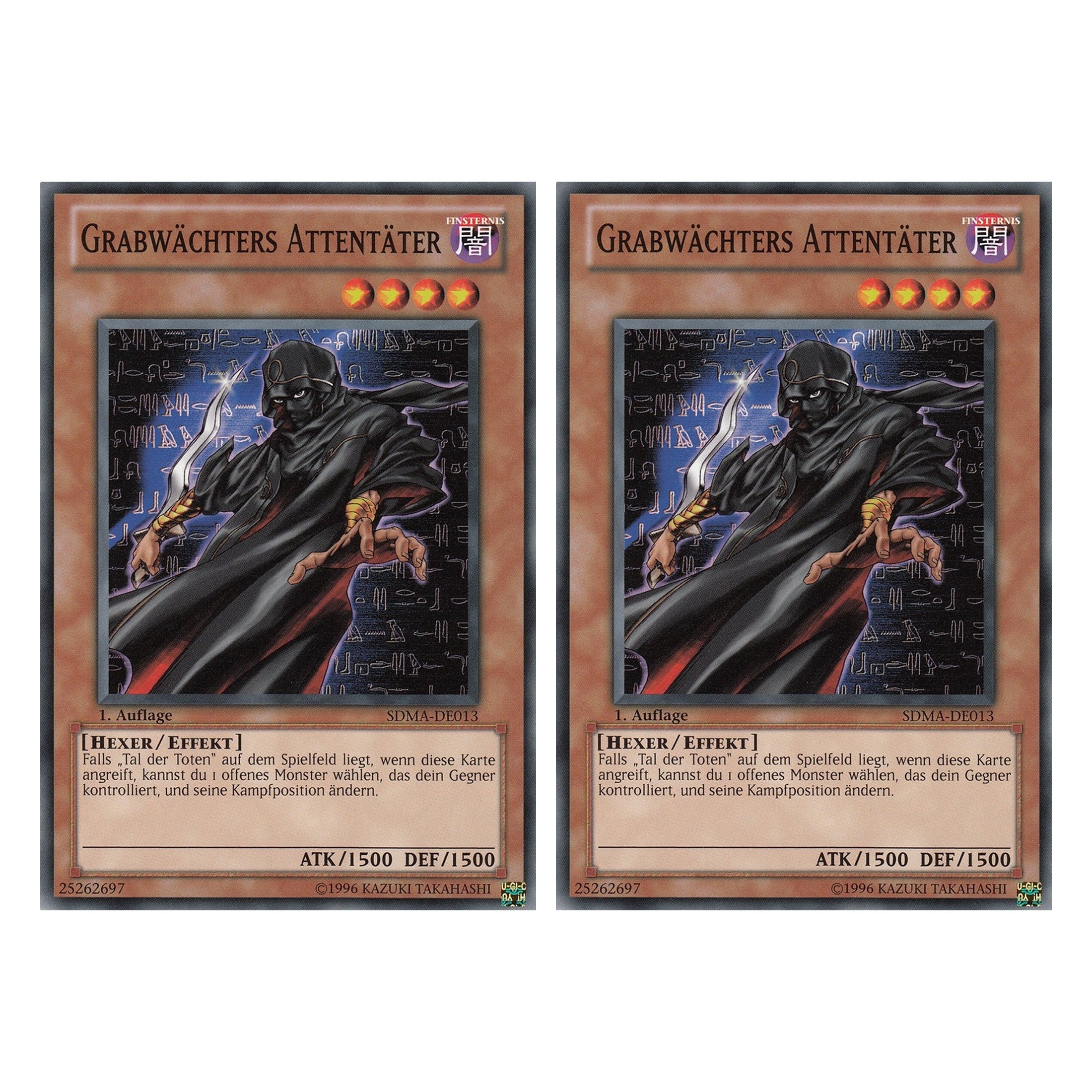 Grabwächters Attentäter - SDMA-DE013 - Common - Deutsch - 1. Auflage - Structure Deck: Marik - Duo Set (2 Stück) - Yugioh