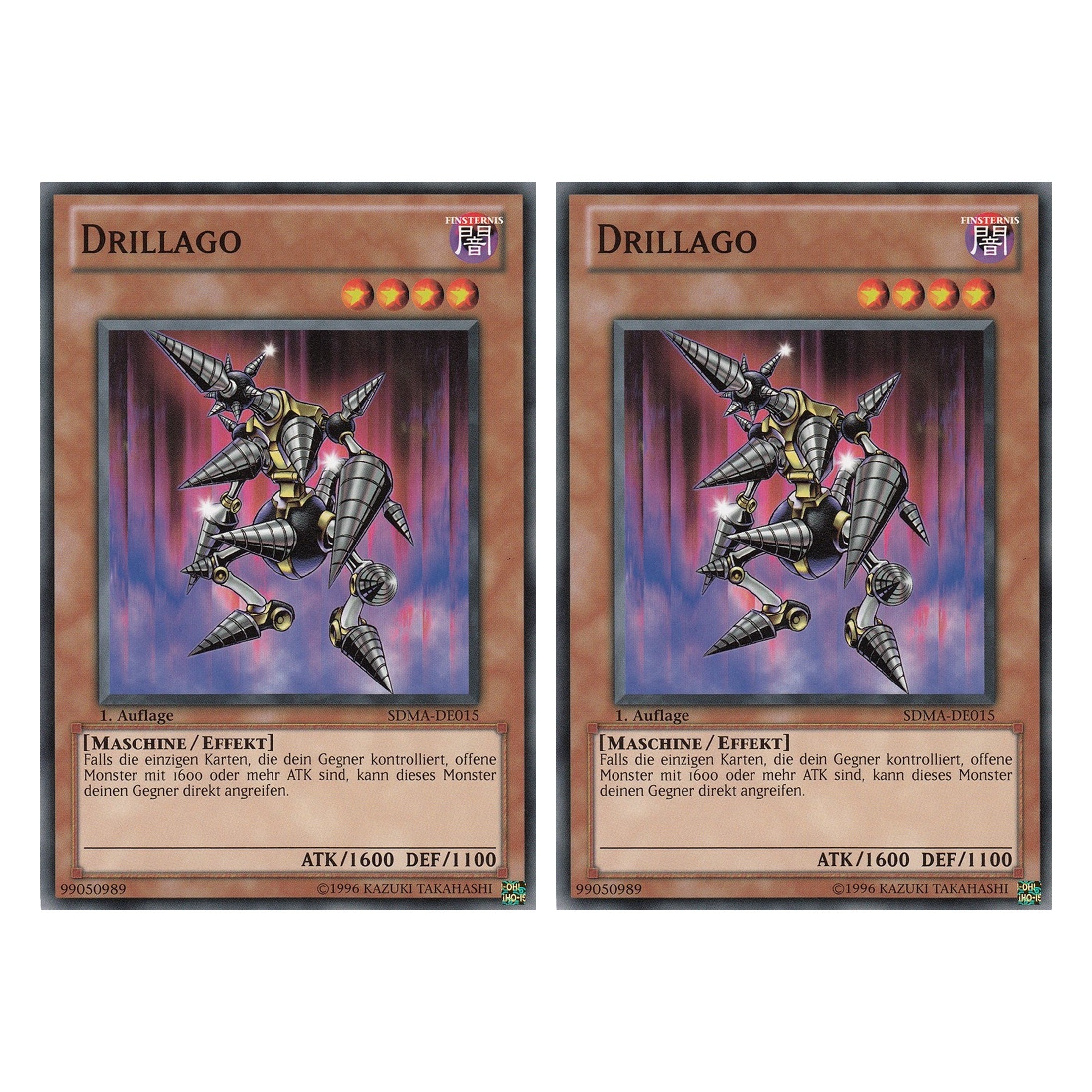 Drillago - SDMA-DE015 - Common - Deutsch - 1. Auflage - Structure Deck: Marik - Duo Set (2 Stück) - Yugioh