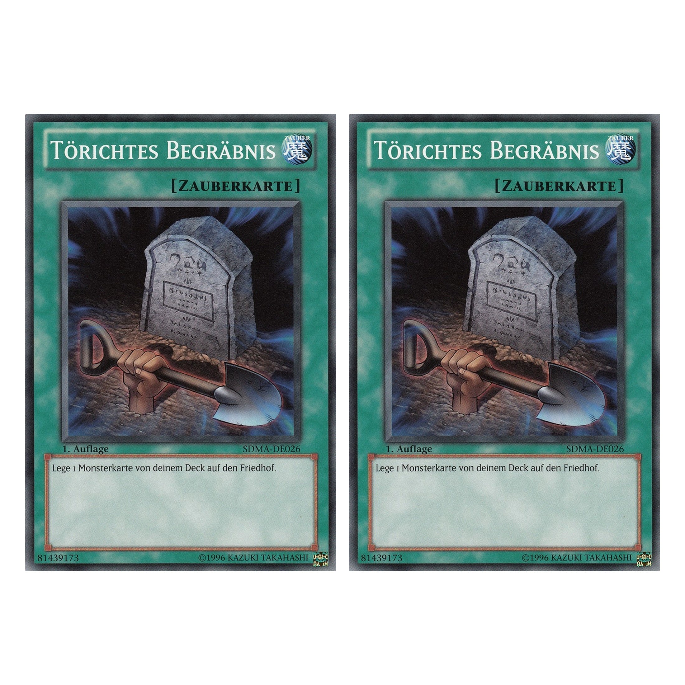 Törichtes Begräbnis - SDMA-DE026 - Common - Deutsch - 1. Auflage - Structure Deck: Marik - Duo Set (2 Stück) - Yugioh