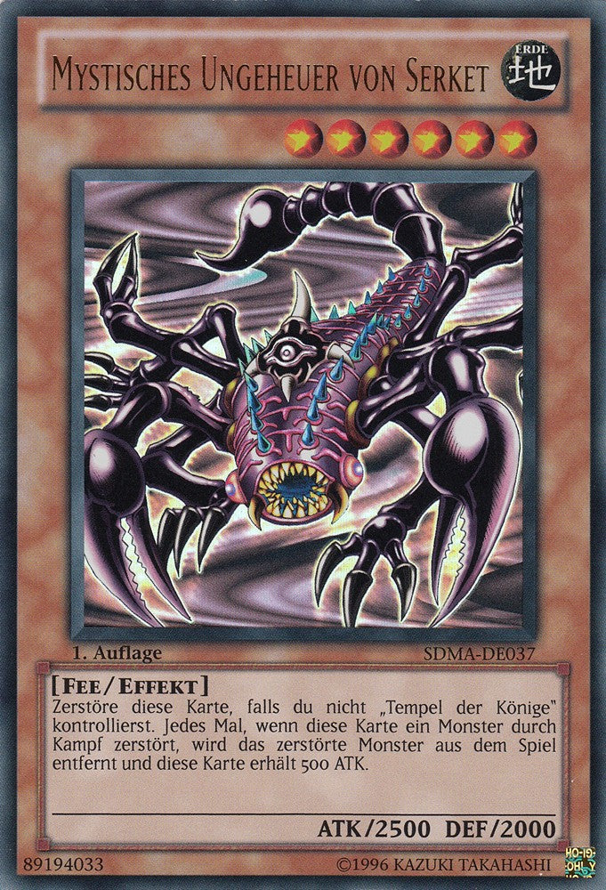 Mystisches Ungeheuer von Serket - SDMA-DE037 - Ultra Rare - Deutsch - 1. Auflage - Structure Deck: Marik - Yugioh