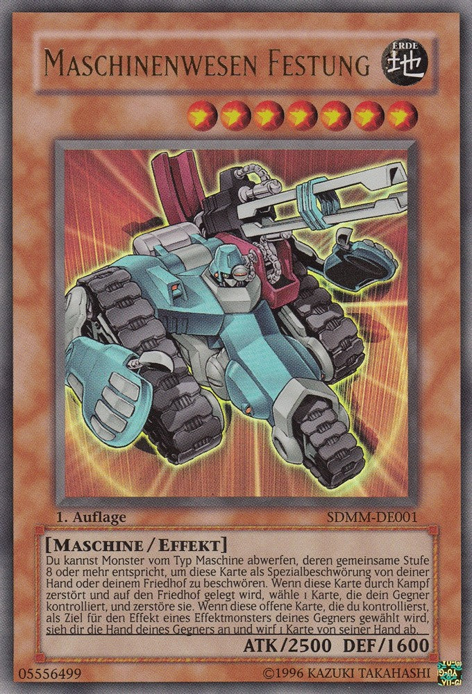 Maschinenwesen Festung - SDMM-DE001 - Ultra Rare - Deutsch - 1. Auflage - Structure Deck: Machina Mayhem - Yugioh