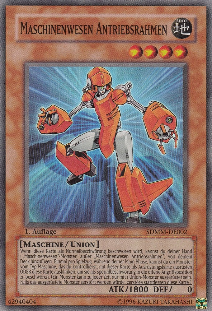 Maschinenwesen Antriebsrahmen - SDMM-DE002 - Super Rare - Deutsch - 1. Auflage - Structure Deck: Machina Mayhem - Yugioh