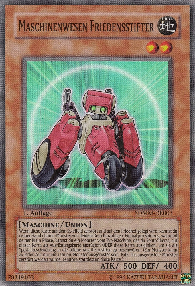 Maschinenwesen Friedensstifter - SDMM-DE003 - Super Rare - Deutsch - 1. Auflage - Structure Deck: Machina Mayhem - Yugioh