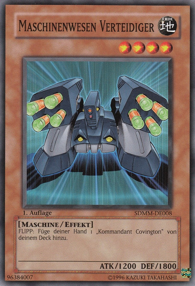 Maschinenwesen Verteidiger - SDMM-DE008 - Common - Deutsch - 1. Auflage - Structure Deck: Machina Mayhem - Yugioh