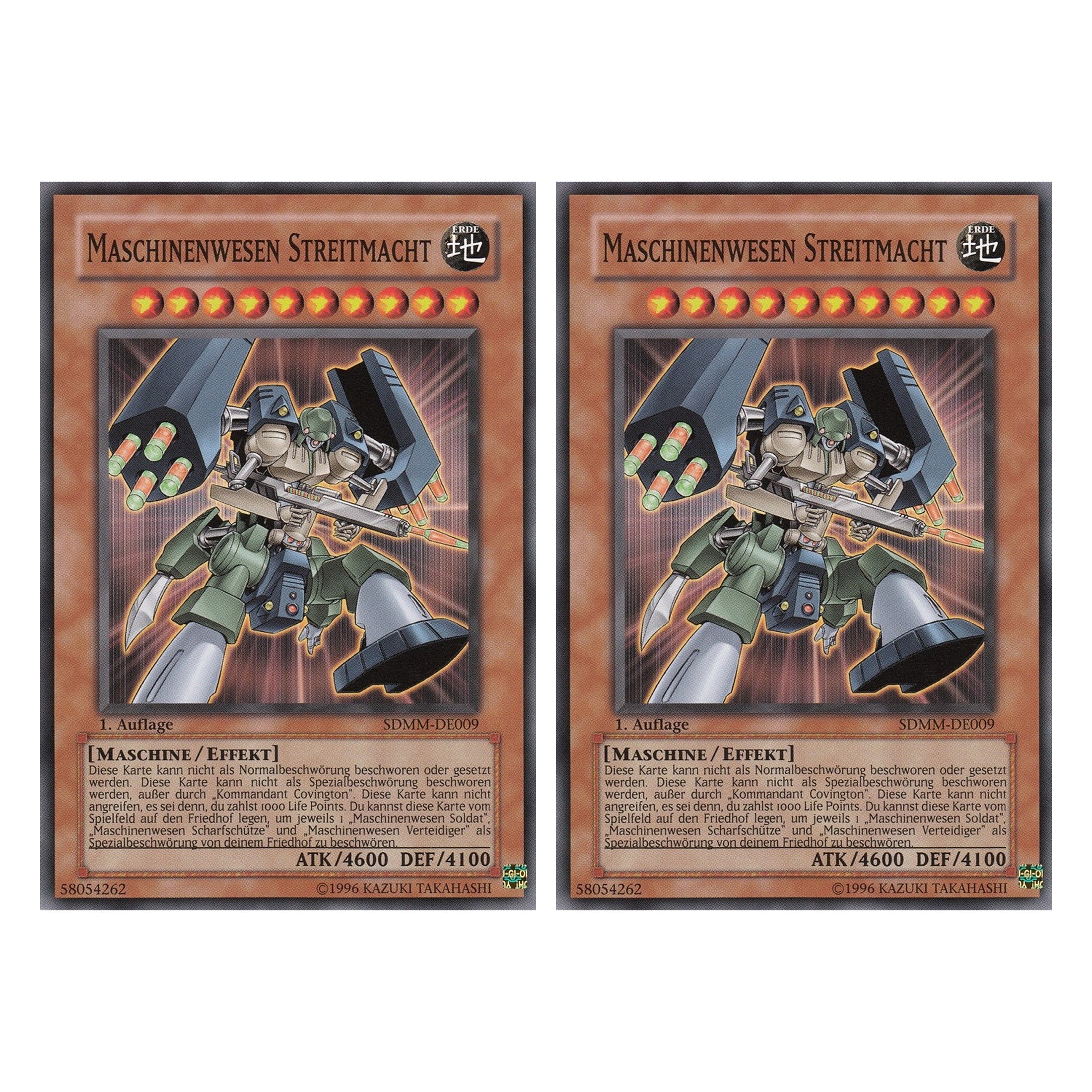 Maschinenwesen Streitmacht - SDMM-DE009 - Common - Deutsch - 1. Auflage - Structure Deck: Machina Mayhem - Duo Set (2 Stück) - Yugioh