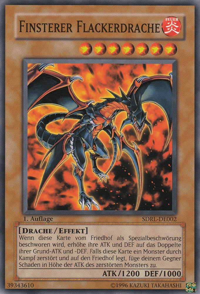 Finsterer Flackerdrache - SDRL-DE002 - Common - Deutsch - 1. Auflage - Structure Deck: Rise of the Dragon Lords - Yugioh