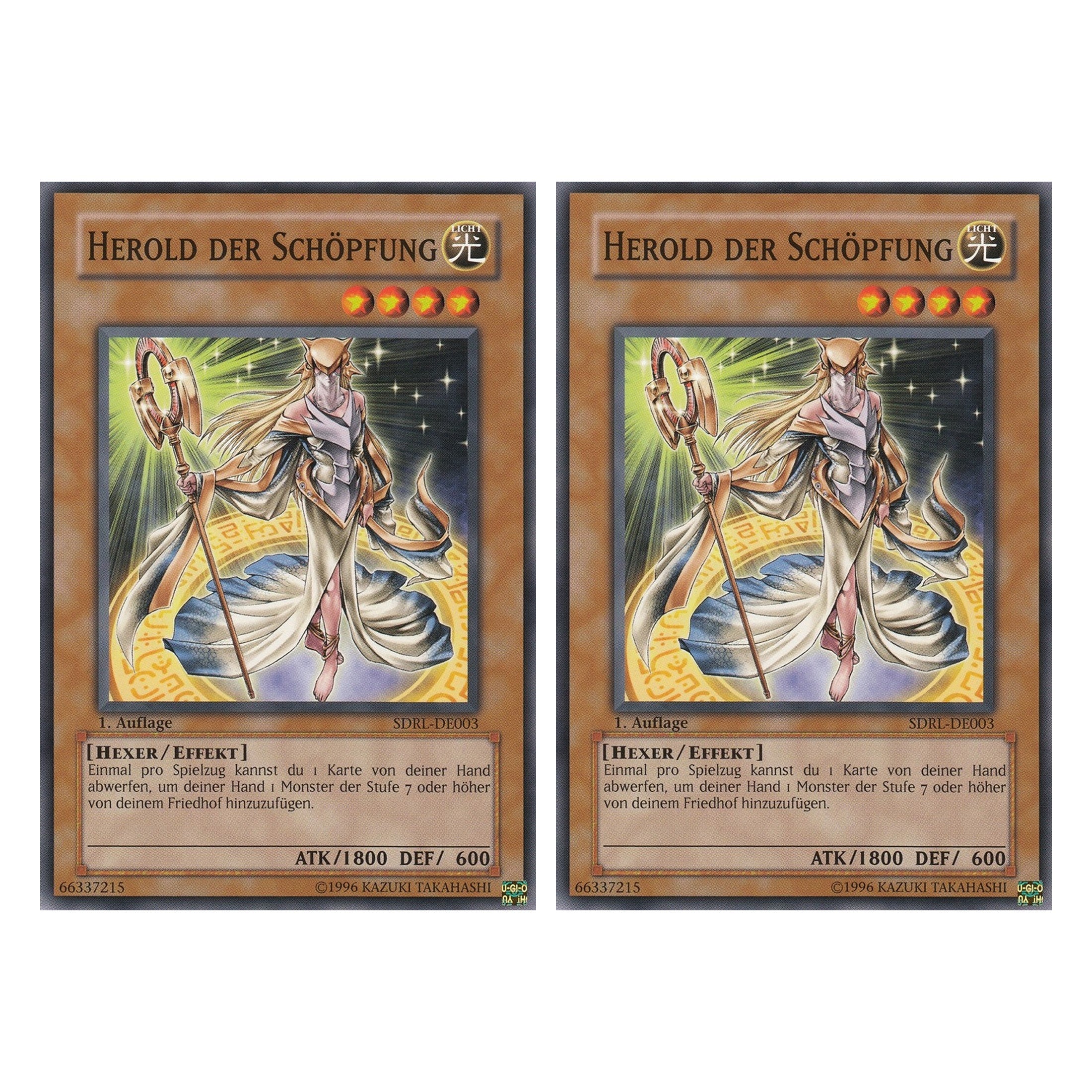 Herold der Schöpfung - SDRL-DE003 - Common - Deutsch - 1. Auflage - Structure Deck: Rise of the Dragon Lords - Duo Set (2 Stück) - Yugioh