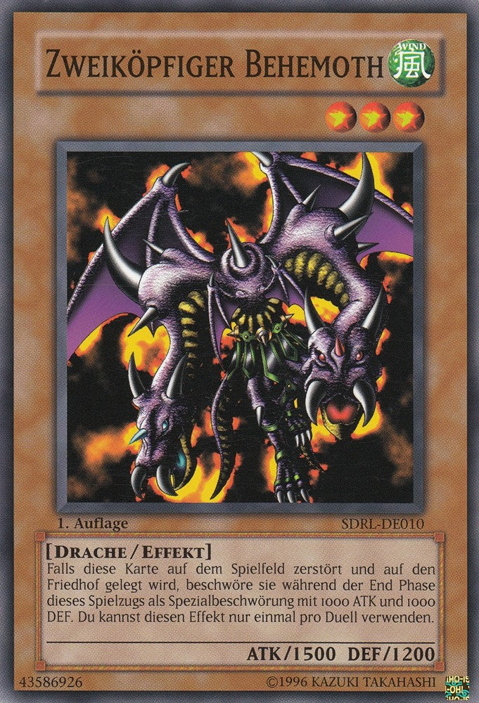 Zweiköpfiger Behemoth - SDRL-DE010 - Common - Deutsch - 1. Auflage - Structure Deck: Rise of the Dragon Lords - Yugioh