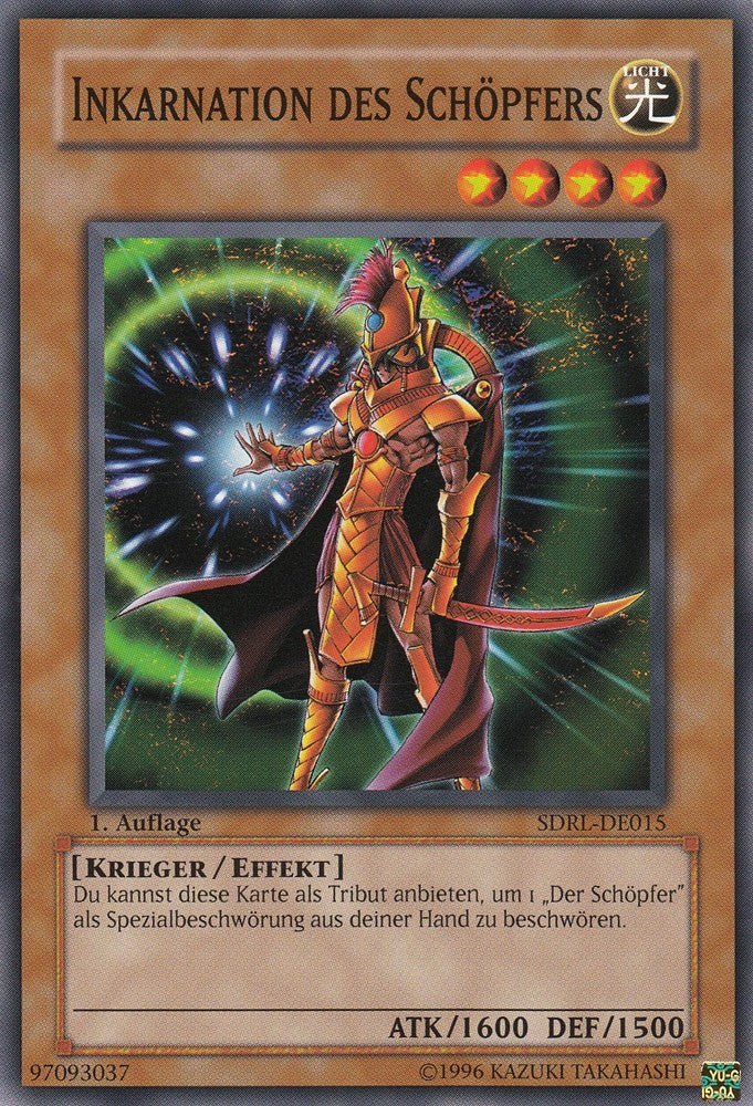 Inkarnation des Schöpfers - SDRL-DE015 - Common - Deutsch - 1. Auflage - Structure Deck: Rise of the Dragon Lords - Yugioh