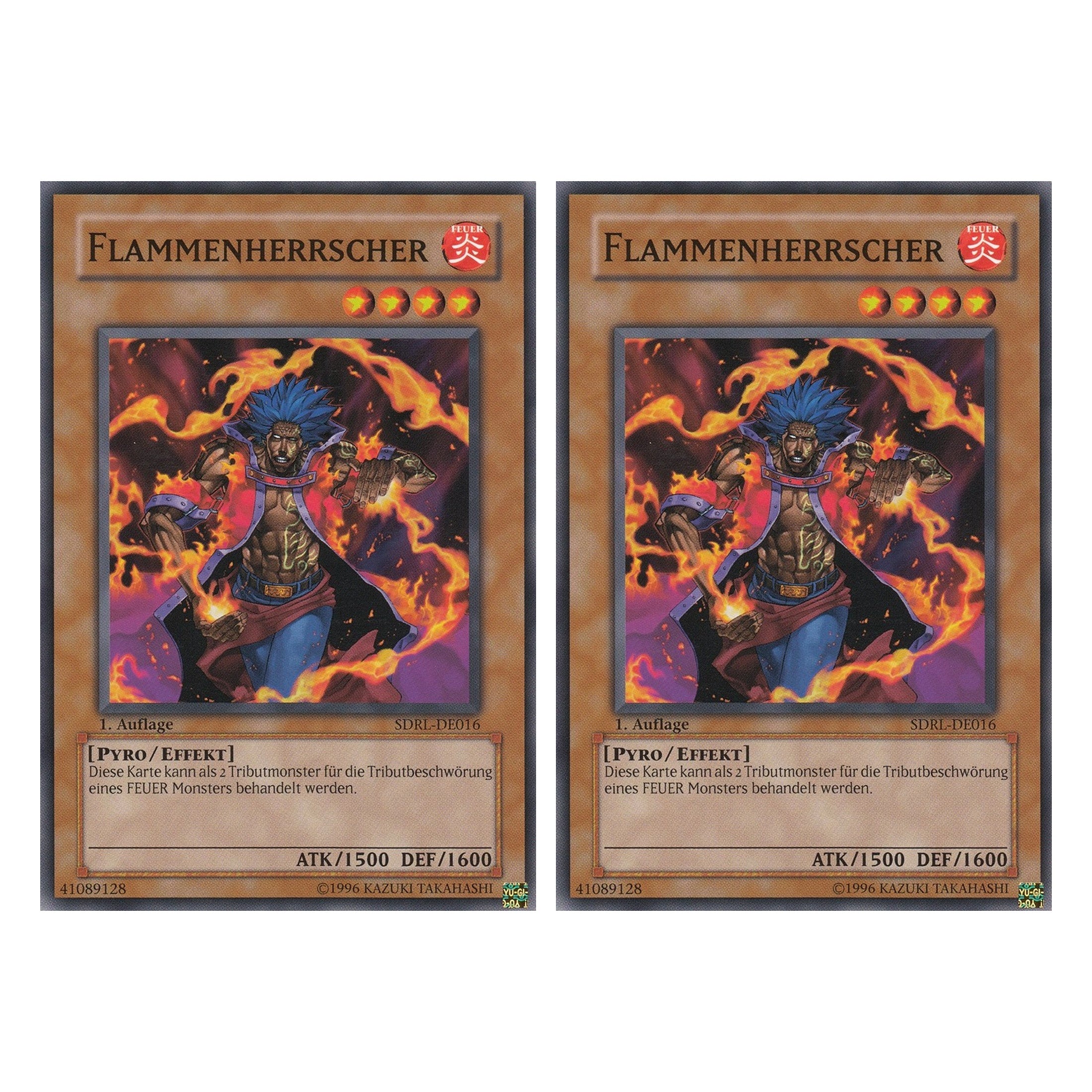 Flammenherrscher - SDRL-DE016 - Common - Deutsch - 1. Auflage - Structure Deck: Rise of the Dragon Lords - Duo Set (2 Stück) - Yugioh