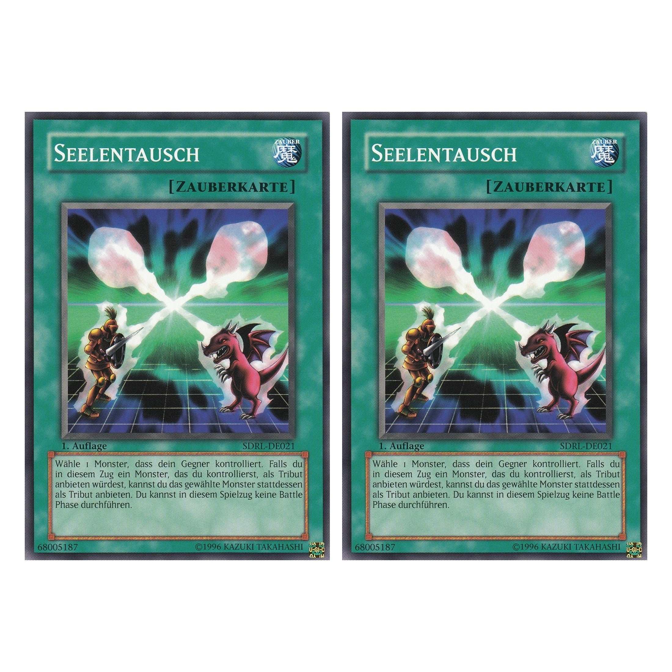 Seelentausch - SDRL-DE021 - Common - Deutsch - 1. Auflage - Structure Deck: Rise of the Dragon Lords - Duo Set (2 Stück) - Yugioh