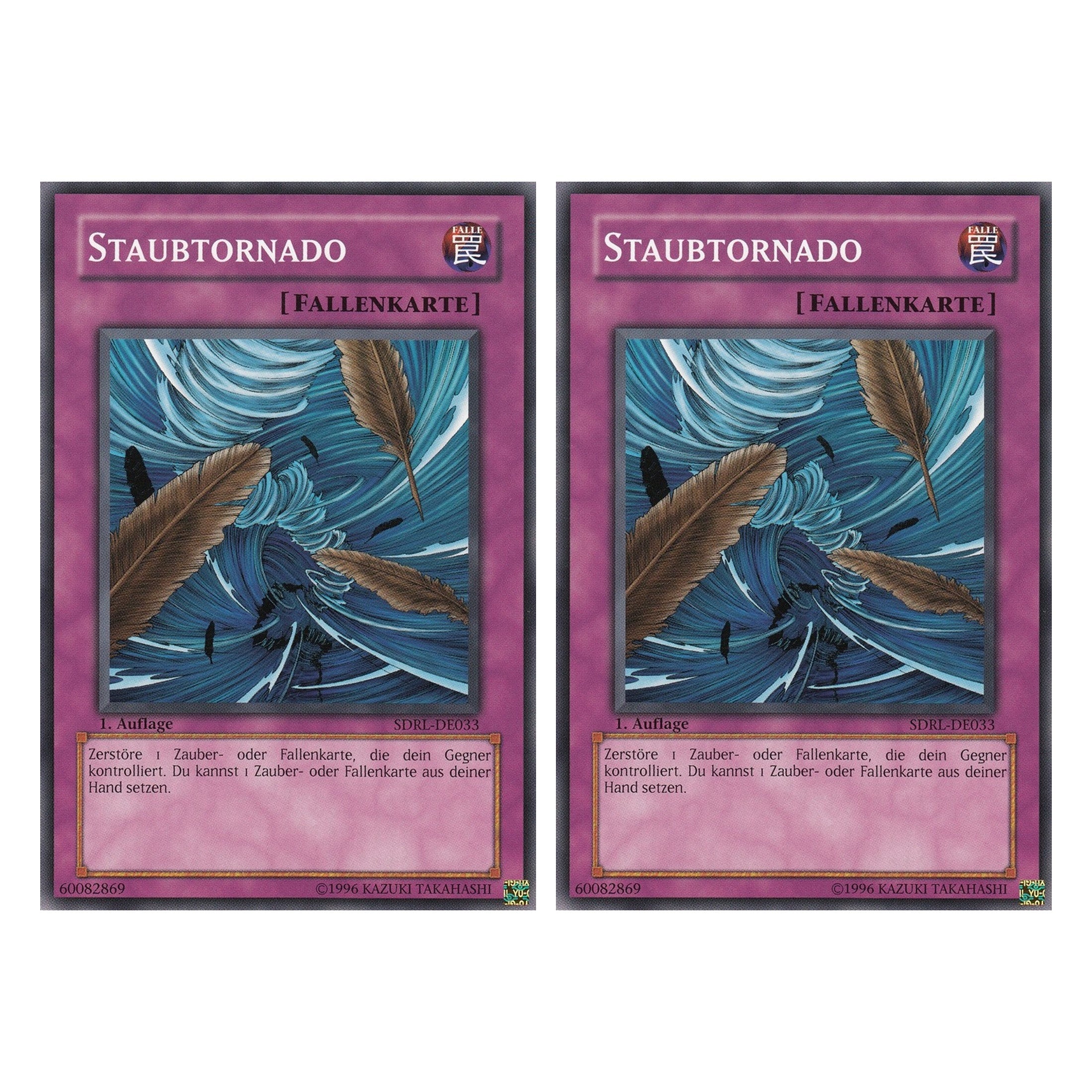 Staubtornado - SDRL-DE033 - Common - Deutsch - 1. Auflage - Structure Deck: Rise of the Dragon Lords - Duo Set (2 Stück) - Yugioh