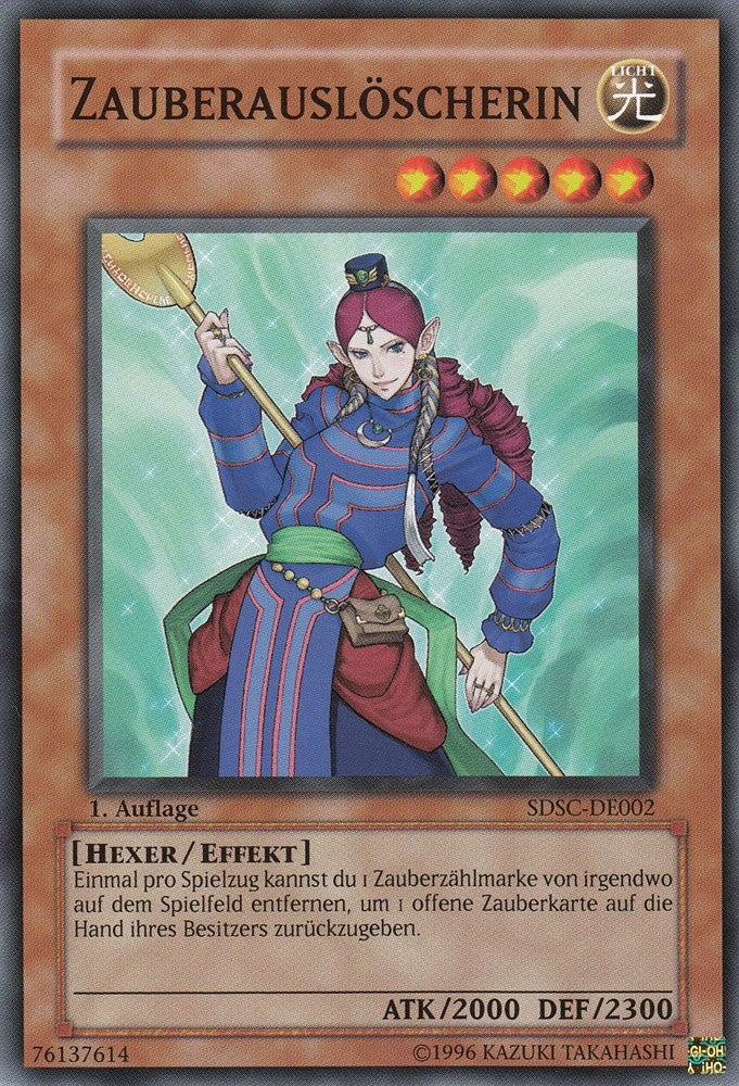 Zauberauslöscherin - SDSC-DE002 - Common - Deutsch - 1. Auflage - Structure Deck: Spellcaster's Command - Yugioh