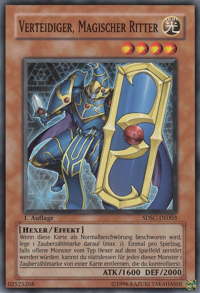 Verteidiger, Magischer Ritter - SDSC-DE003 - Common - Deutsch - 1. Auflage - Structure Deck: Spellcaster's Command - Yugioh