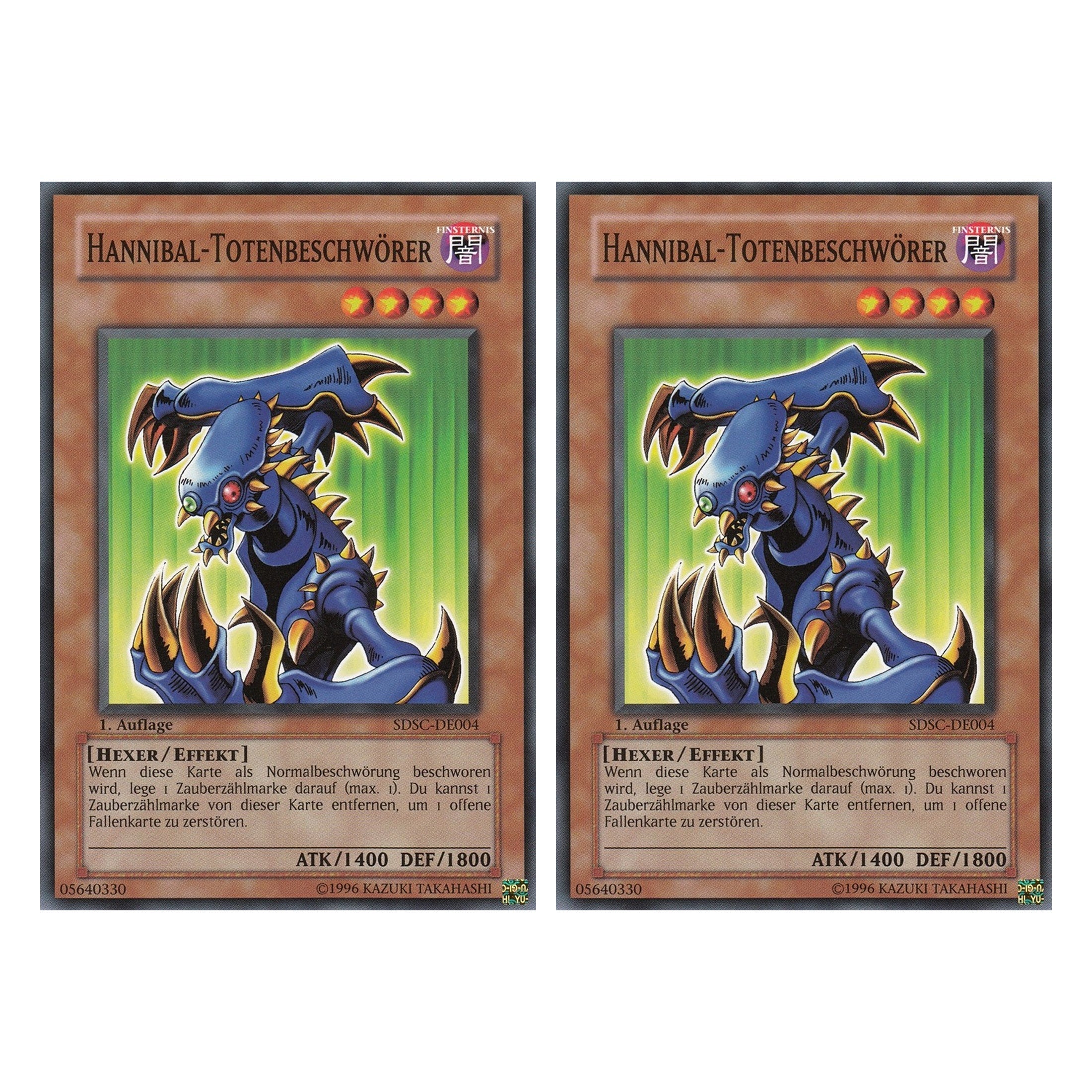 Hannibal-Totenbeschwörer - SDSC-DE004 - Common - Deutsch - 1. Auflage - Structure Deck: Spellcaster's Command - Duo Set (2 Stück) - Yugioh