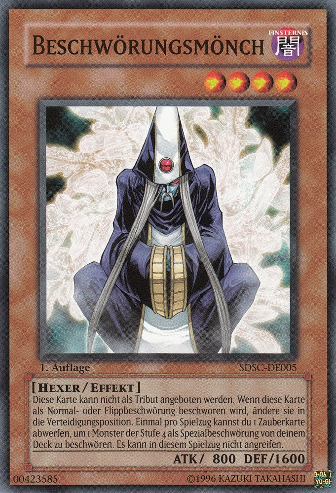 Beschwörungsmönch - SDSC-DE005 - Common - Deutsch - 1. Auflage - Structure Deck: Spellcaster's Command - Yugioh
