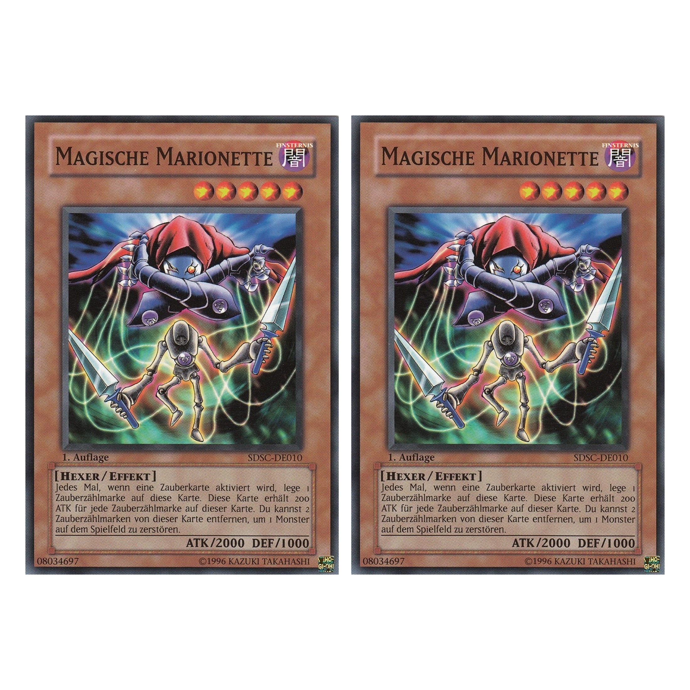Magische Marionette - SDSC-DE010 - Common - Deutsch - 1. Auflage - Structure Deck: Spellcaster's Command - Duo Set (2 Stück) - Yugioh