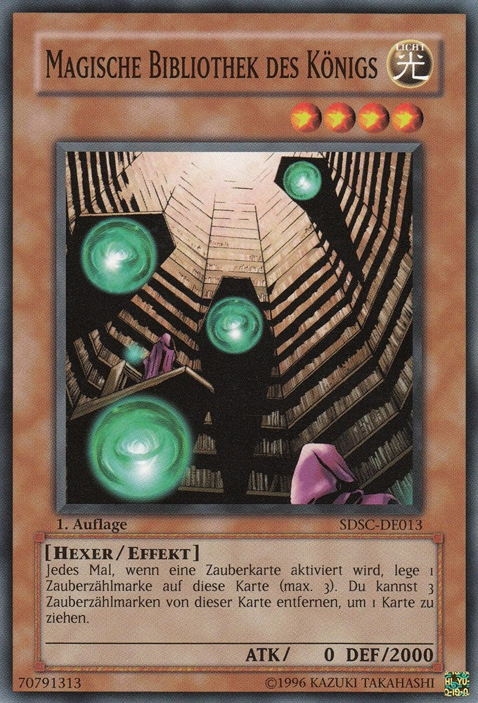 Magische Bibliothek des Königs - SDSC-DE013 - Common - Deutsch - 1. Auflage - Structure Deck: Spellcaster's Command - Yugioh