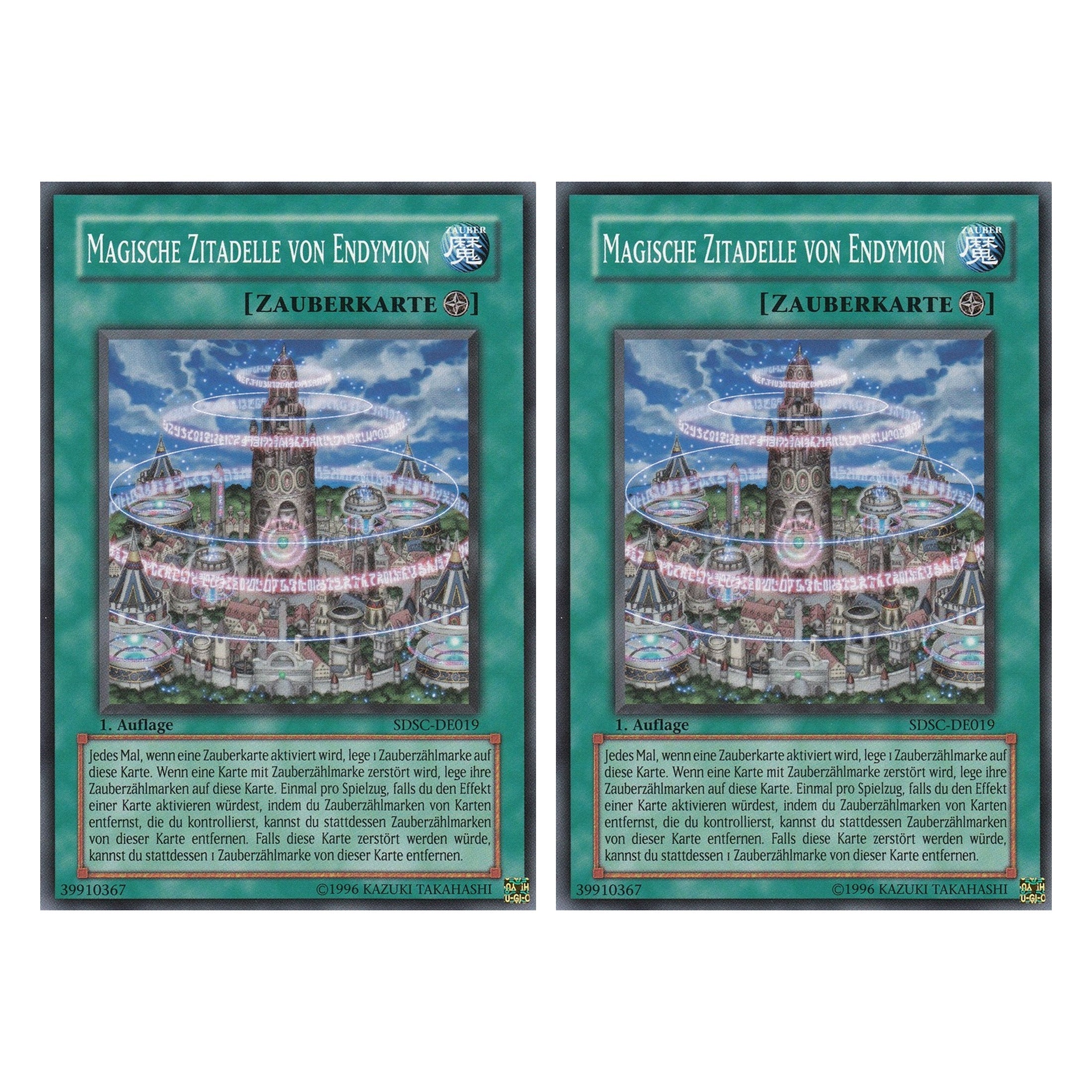 Magische Zitadelle von Endymion - SDSC-DE019 - Common - Deutsch - 1. Auflage - Structure Deck: Spellcaster's Command - Duo Set (2 Stück) - Yugioh