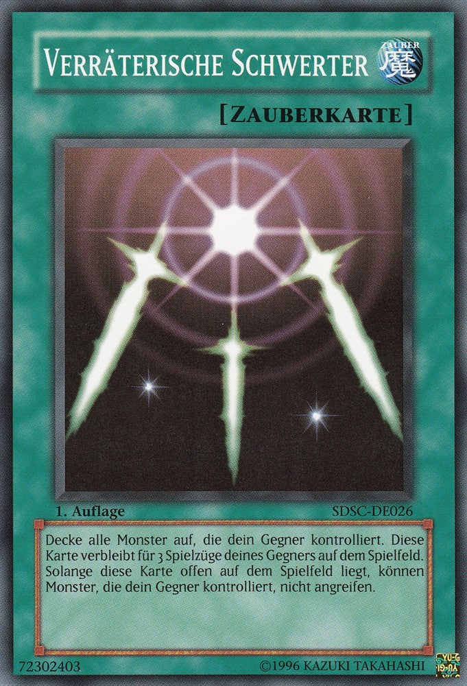Verräterische Schwerter - SDSC-DE026 - Common - Deutsch - 1. Auflage - Structure Deck: Spellcaster's Command - Yugioh