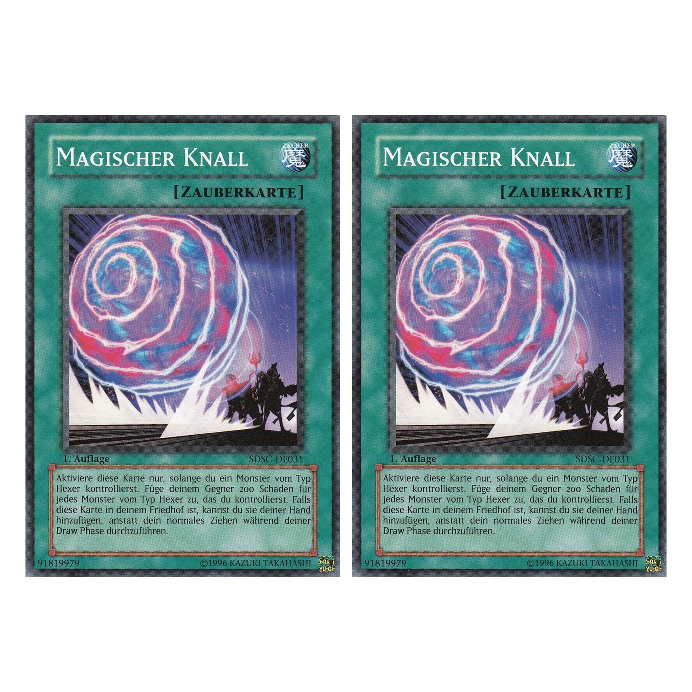 Magischer Knall - SDSC-DE031 - Common - Deutsch - 1. Auflage - Structure Deck: Spellcaster's Command - Duo Set (2 Stück) - Yugioh