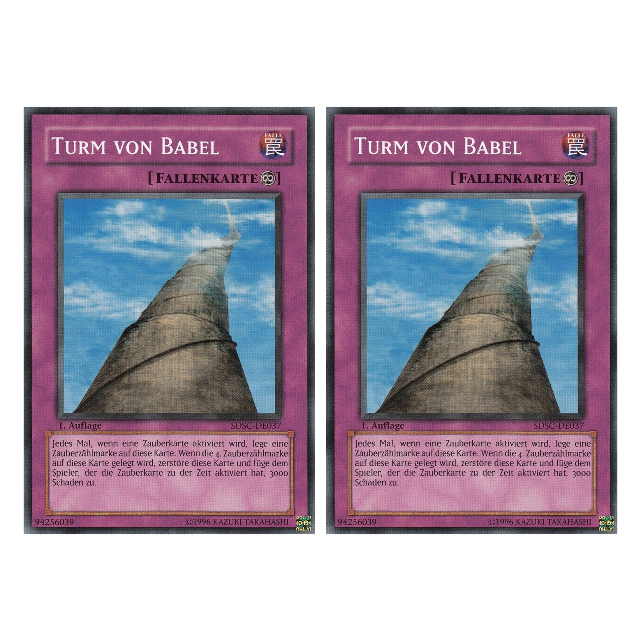 Turm von Babel - SDSC-DE037 - Common - Deutsch - 1. Auflage - Structure Deck: Spellcaster's Command - Duo Set (2 Stück) - Yugioh