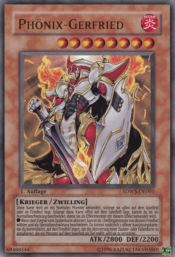 Phönix-Gerfried - SDWS-DE001 - Ultra Rare - Deutsch - 1. Auflage - Structure Deck: Warrior's Strike - Yugioh