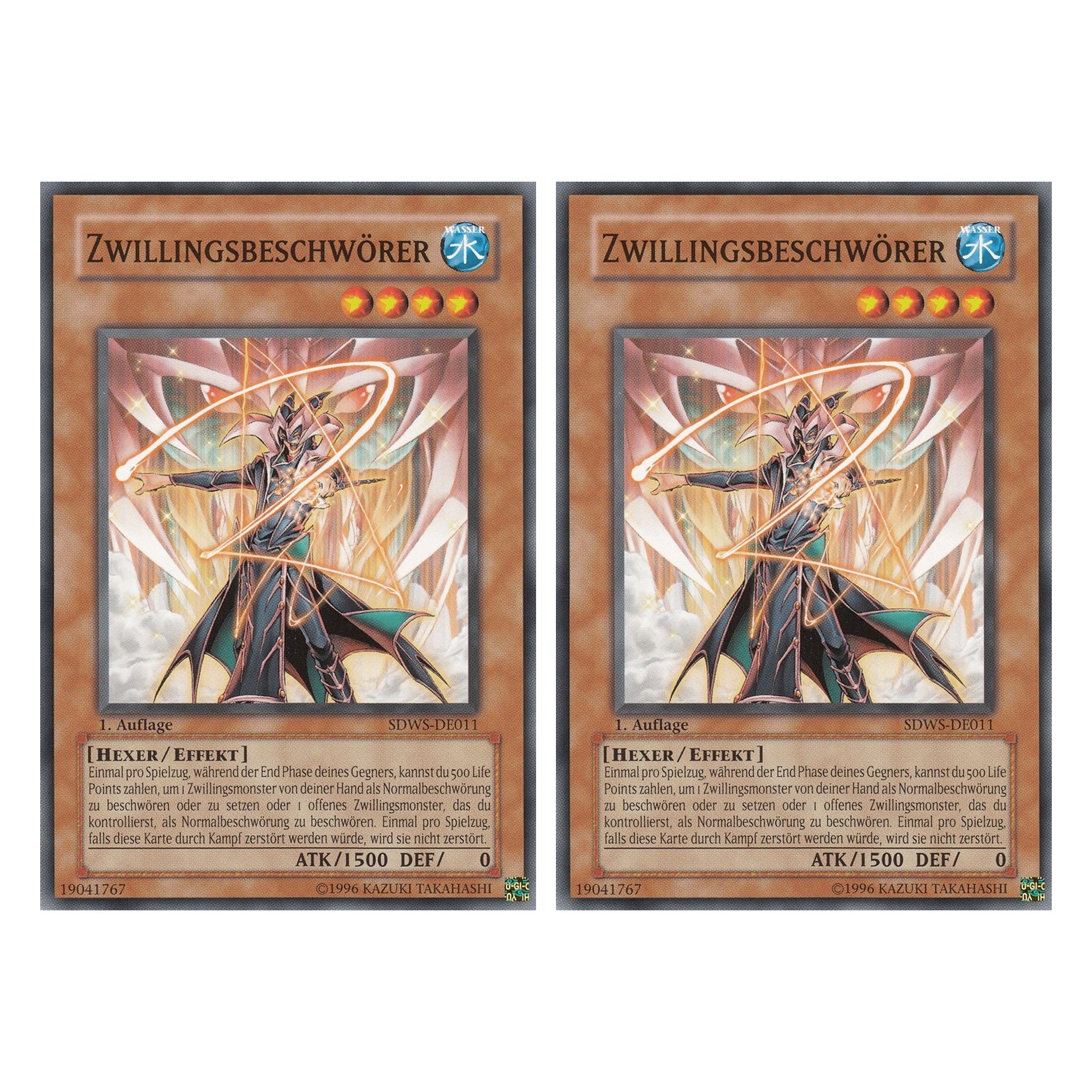 Zwillingsbeschwörer - SDWS-DE011 - Common - Deutsch - 1. Auflage - Structure Deck: Warrior's Strike - Duo Set (2 Stück) - Yugioh