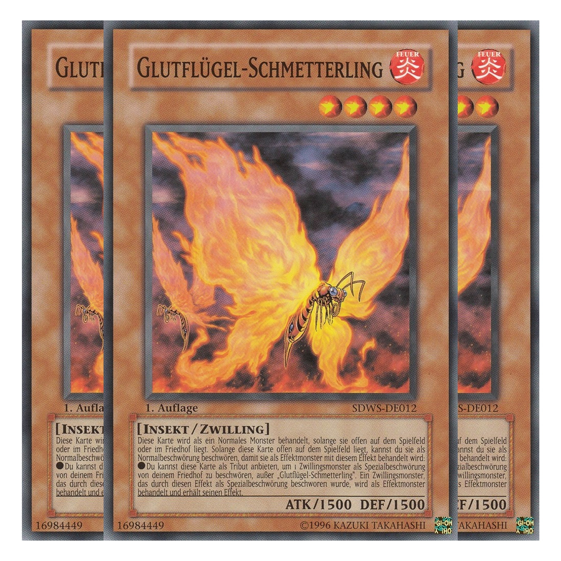 Glutflügel-Schmetterling - SDWS-DE012 - Common - Deutsch - 1. Auflage - Structure Deck: Warrior's Strike - Playset (3 Kopien)
