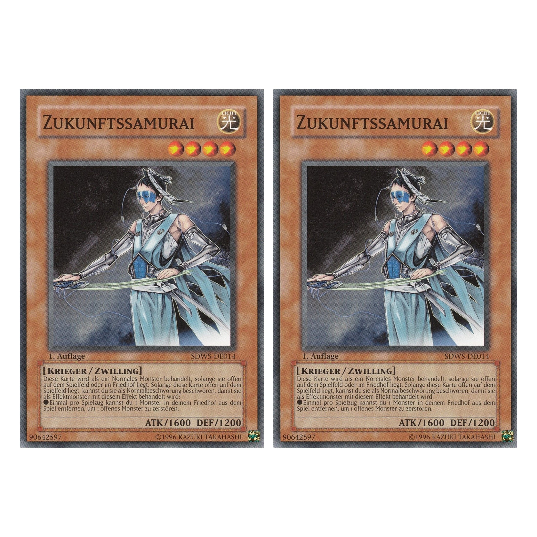 Zukunftssamurai - SDWS-DE014 - Common - Deutsch - 1. Auflage - Structure Deck: Warrior's Strike - Duo Set (2 Stück) - Yugioh