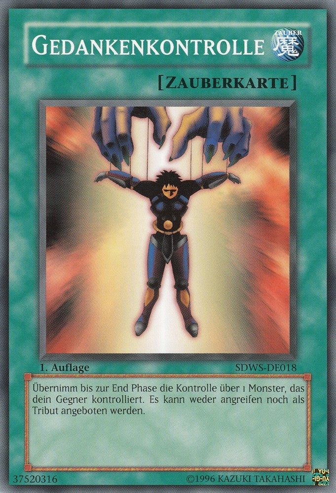 Gedankenkontrolle - SDWS-DE018 - Common - Deutsch - 1. Auflage - Structure Deck: Warrior's Strike - Yugioh