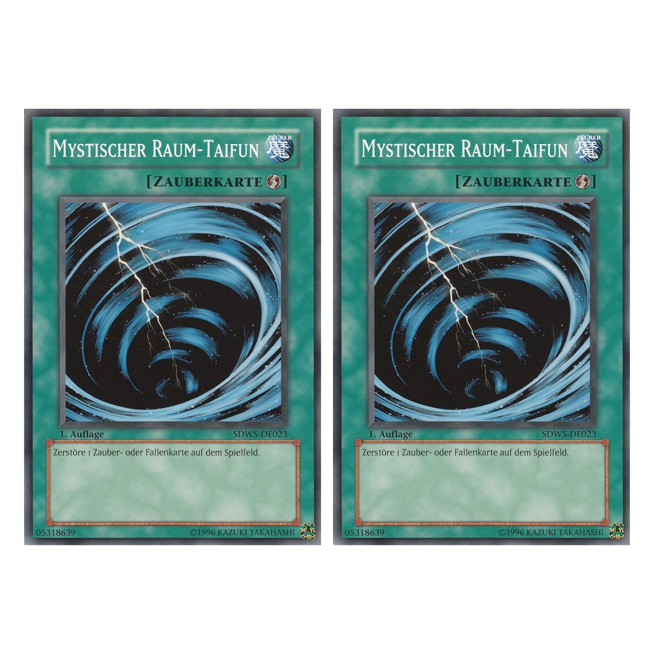 Mystischer Raum-Taifun - SDWS-DE023 - Common - Deutsch - 1. Auflage - Structure Deck: Warrior's Strike - Duo Set (2 Stück) - Yugioh